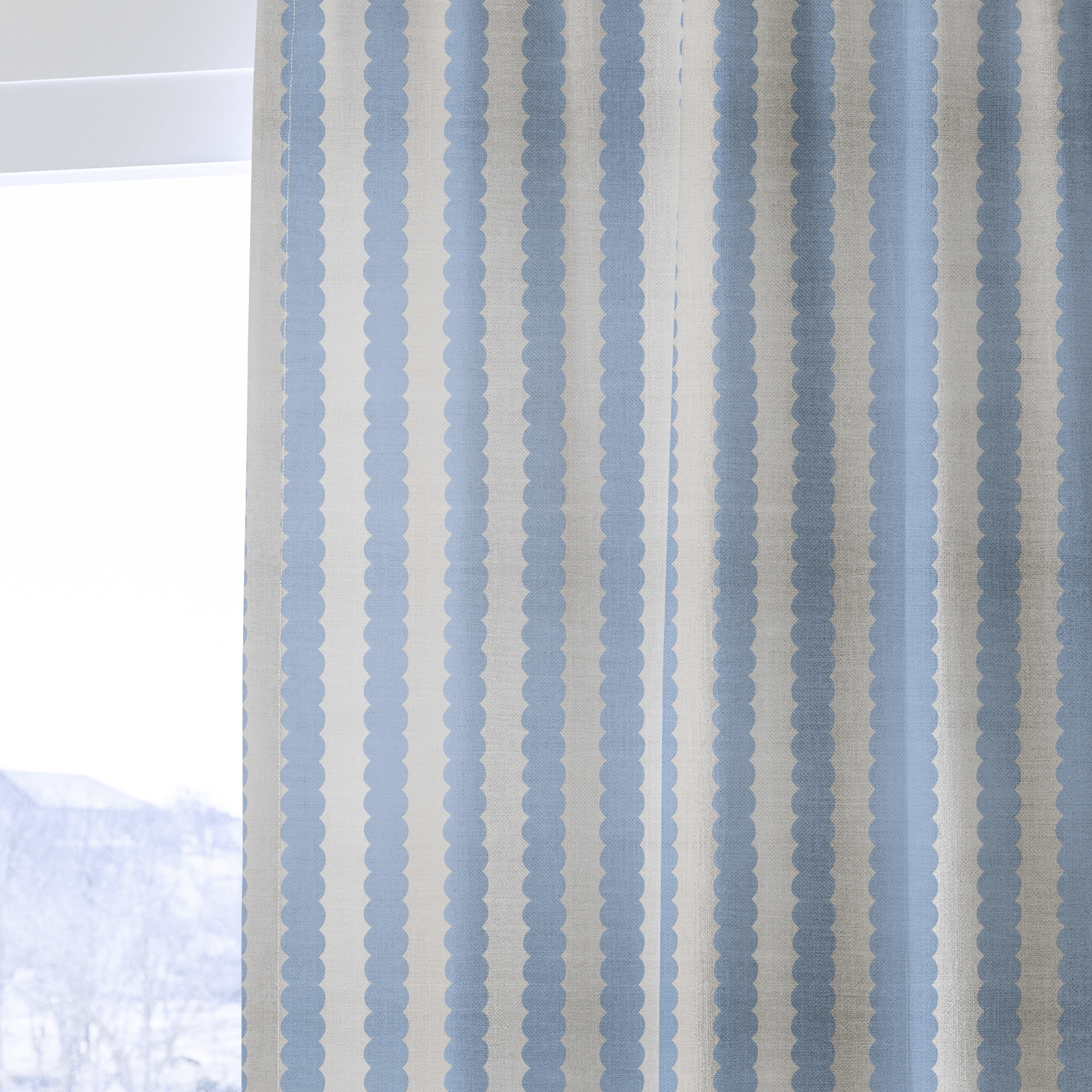 Blueberry Stripes - Drapery - Lemon Park