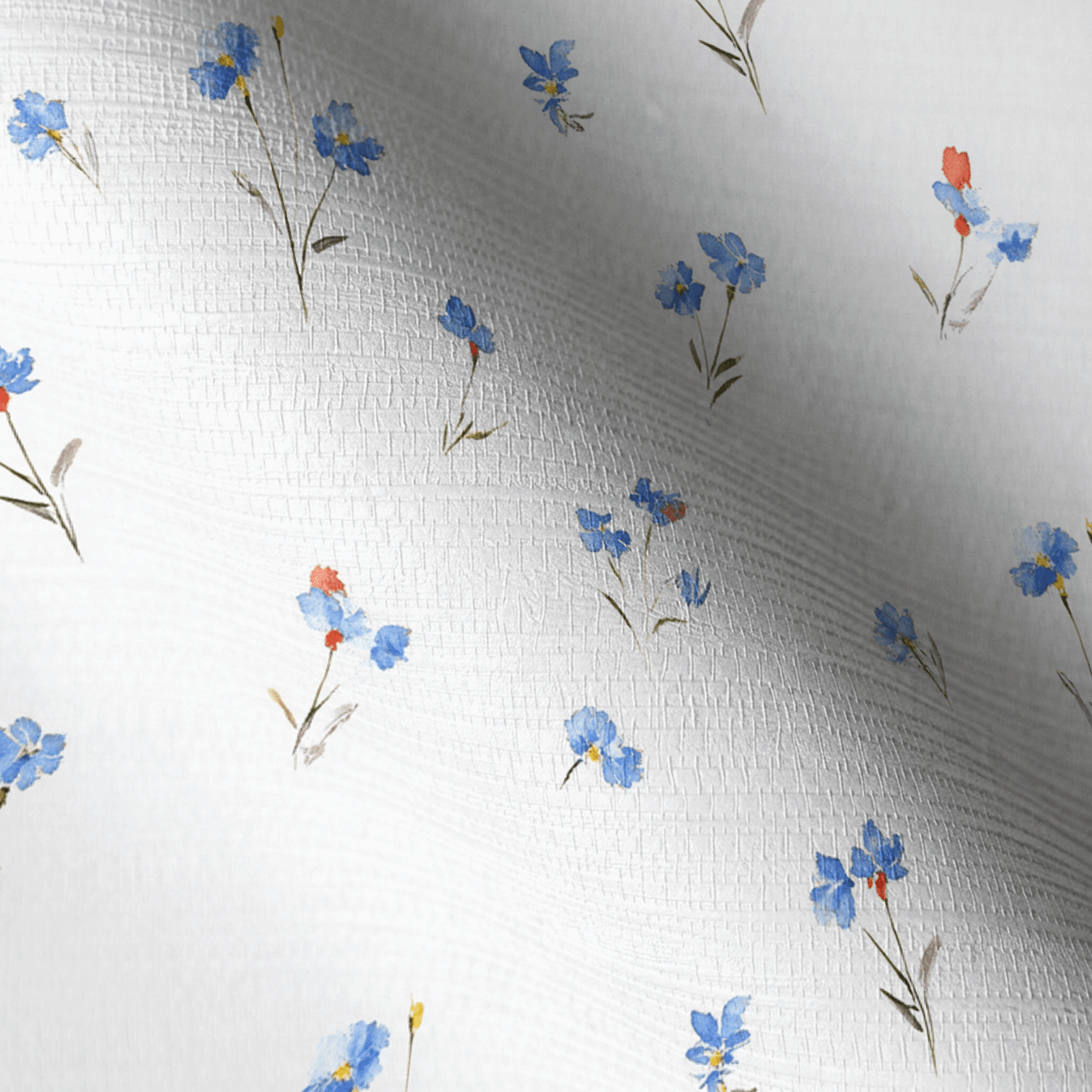 Bluebird Faux Grasscloth Wallpaper - Lemon Park