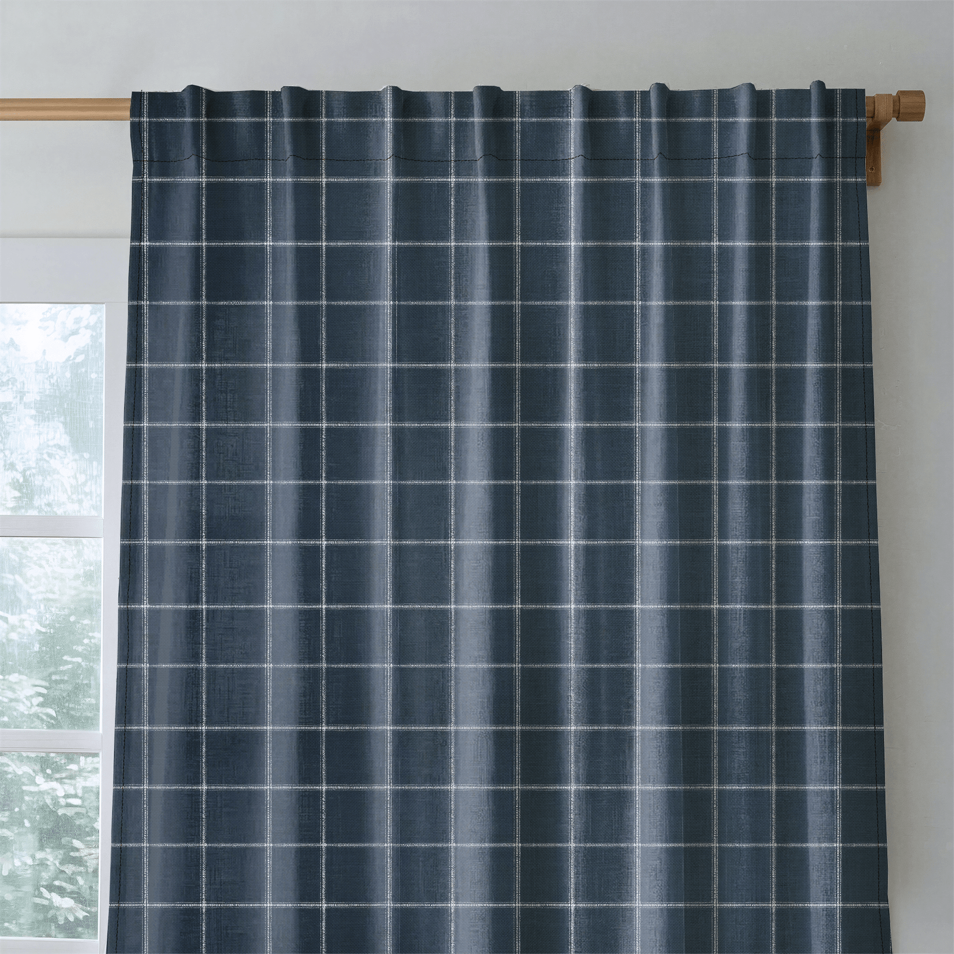Blueford Check - Drapery - Lemon Park