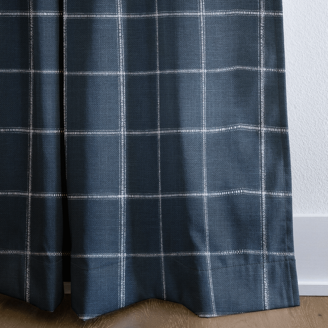 Blueford Check - Drapery - Lemon Park