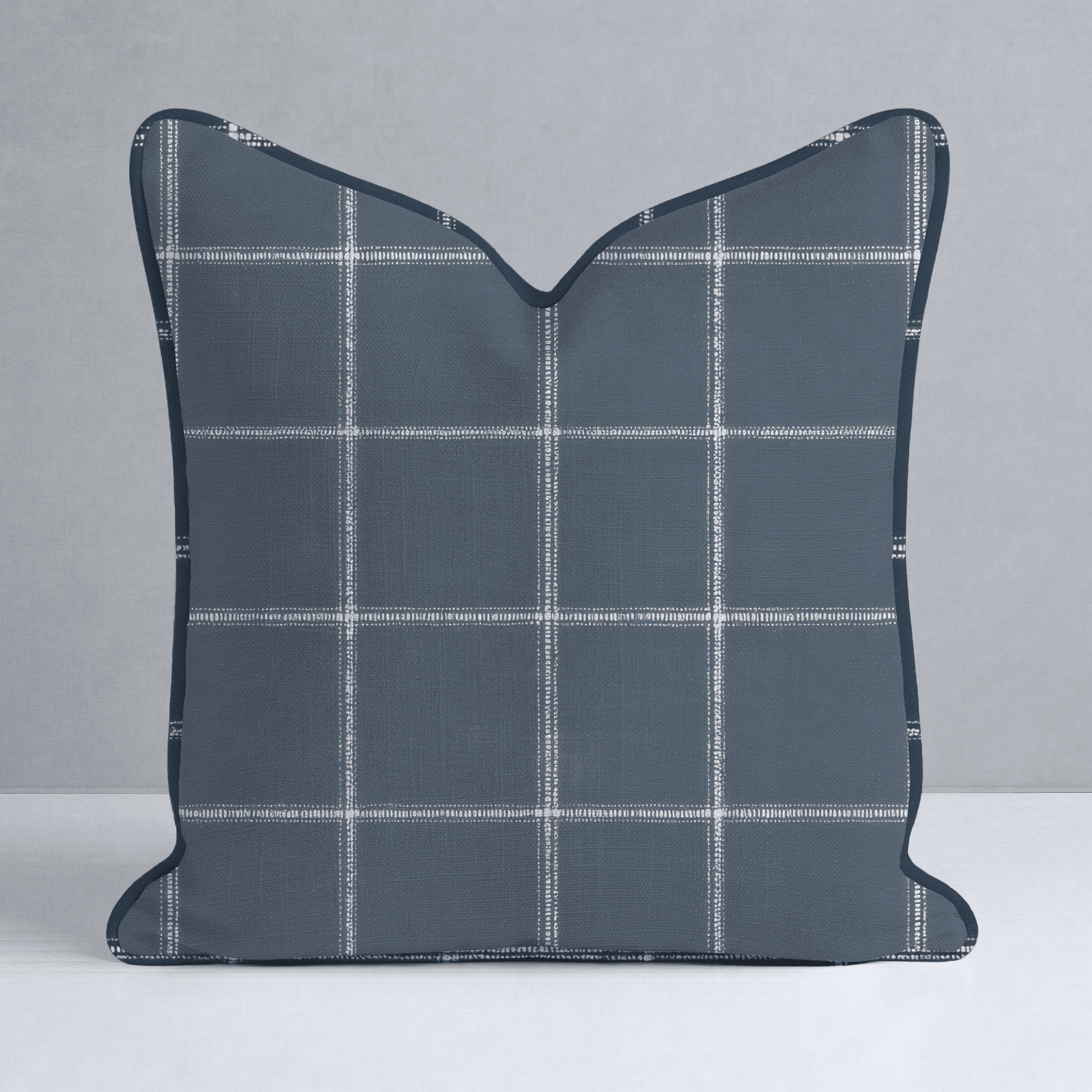 Blueford Check Throw Pillow - Lemon Park