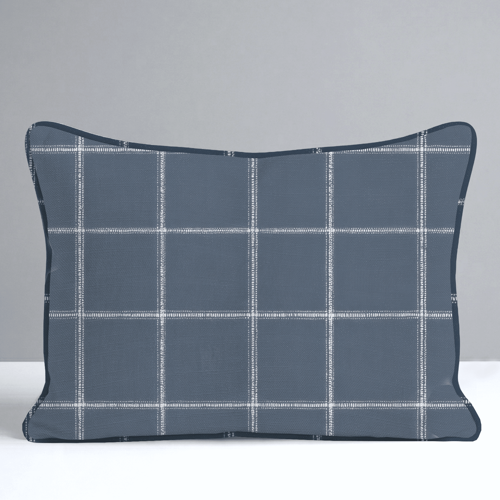 Blueford Check Throw Pillow - Lemon Park