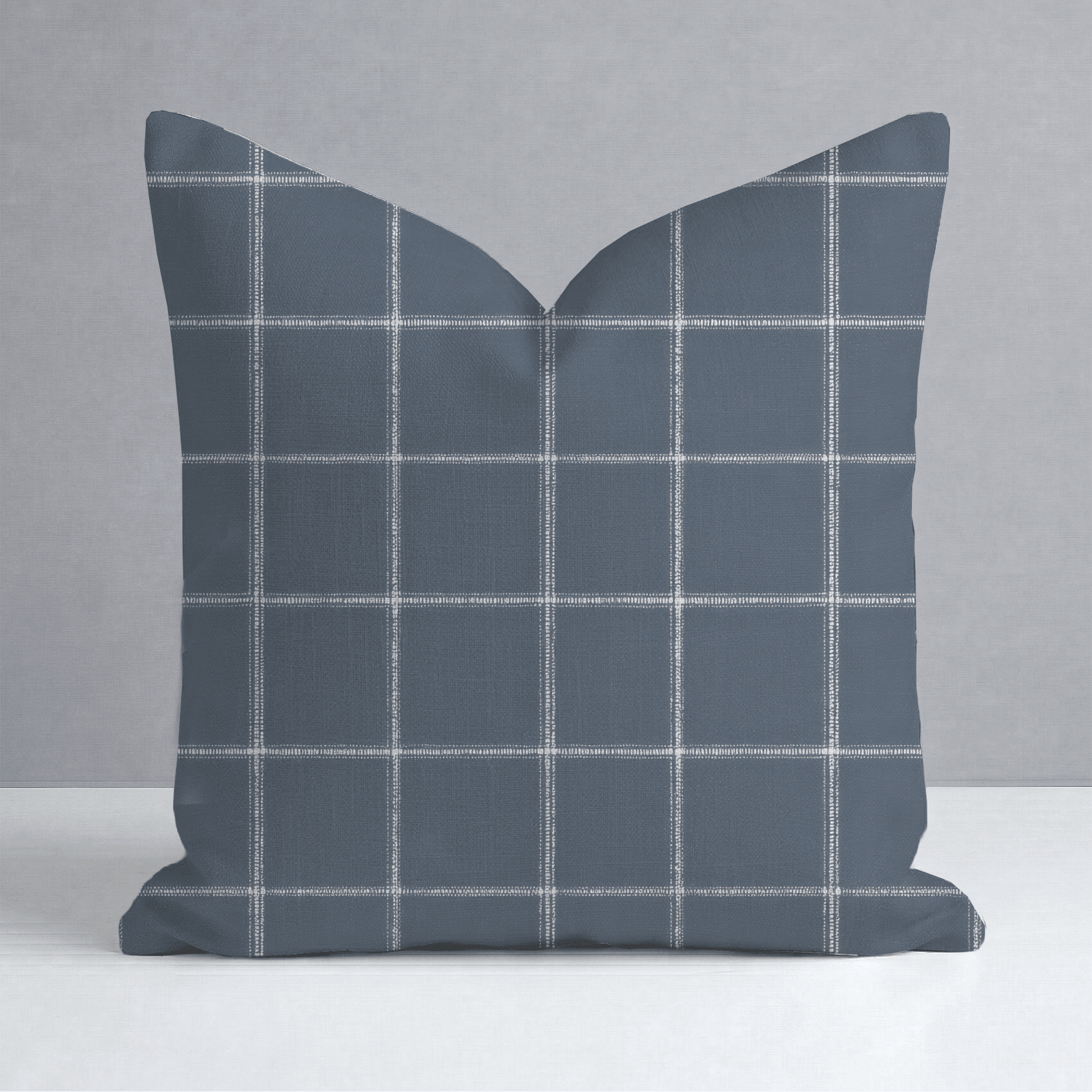 Blueford Check Throw Pillow - Lemon Park