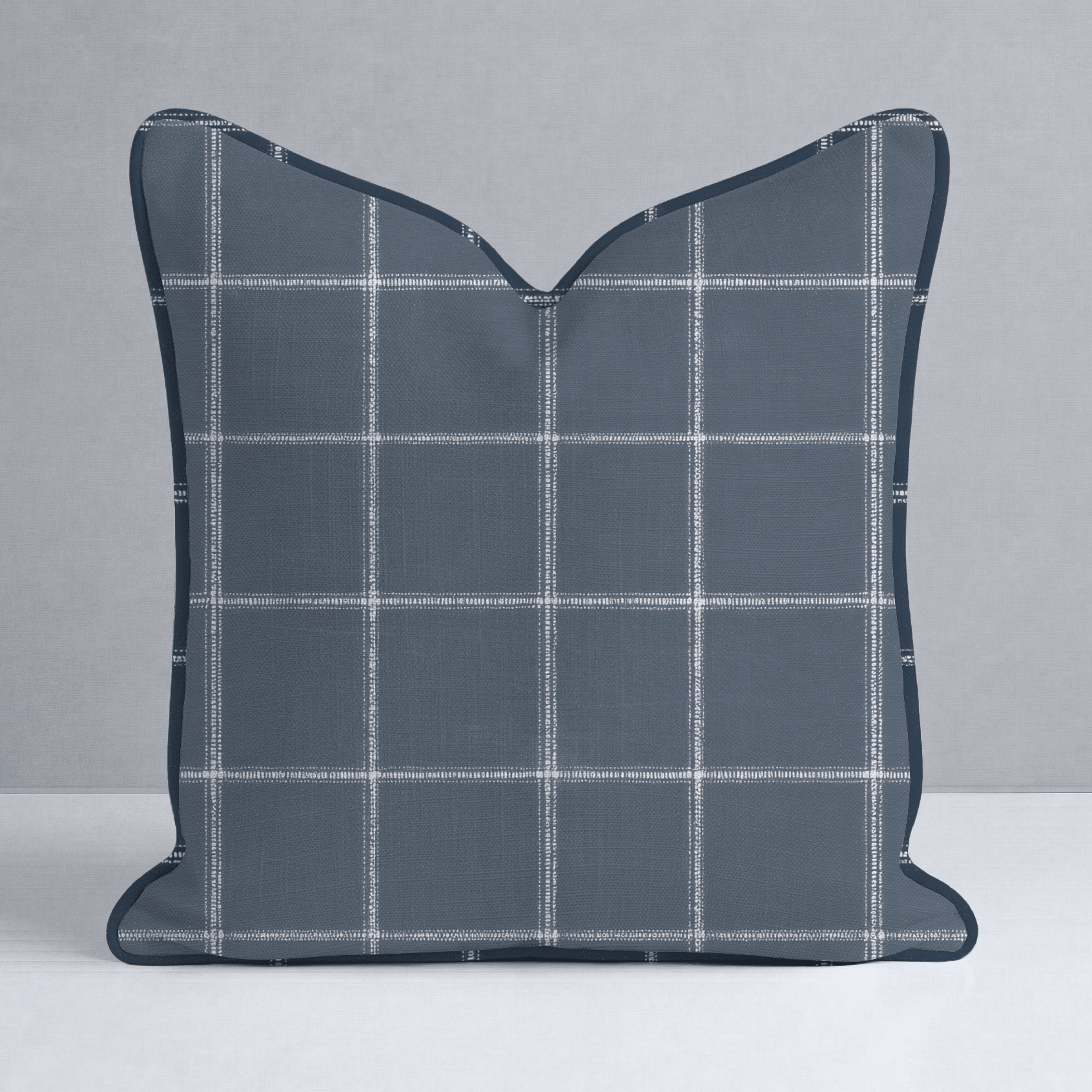 Blueford Check Throw Pillow - Lemon Park