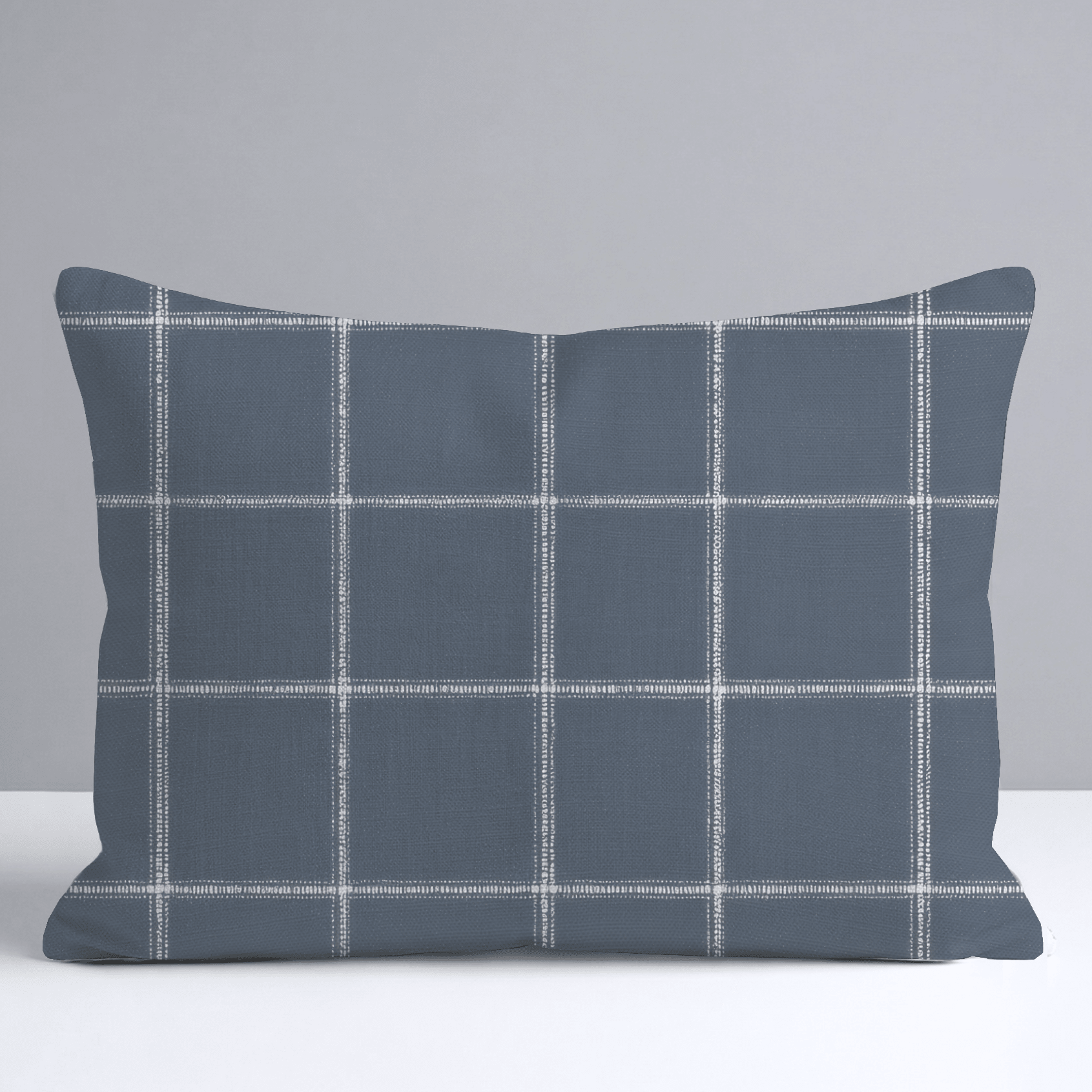 Blueford Check Throw Pillow - Lemon Park