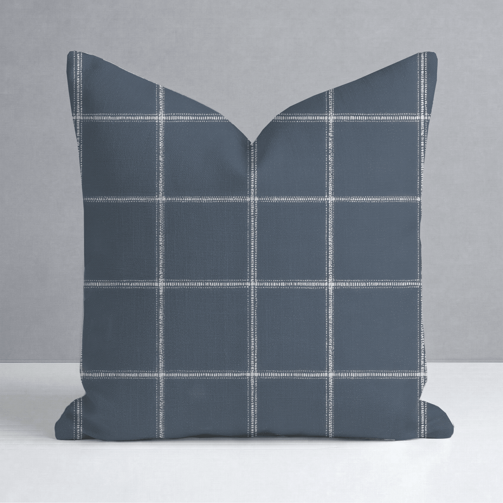 Blueford Check Throw Pillow - Lemon Park