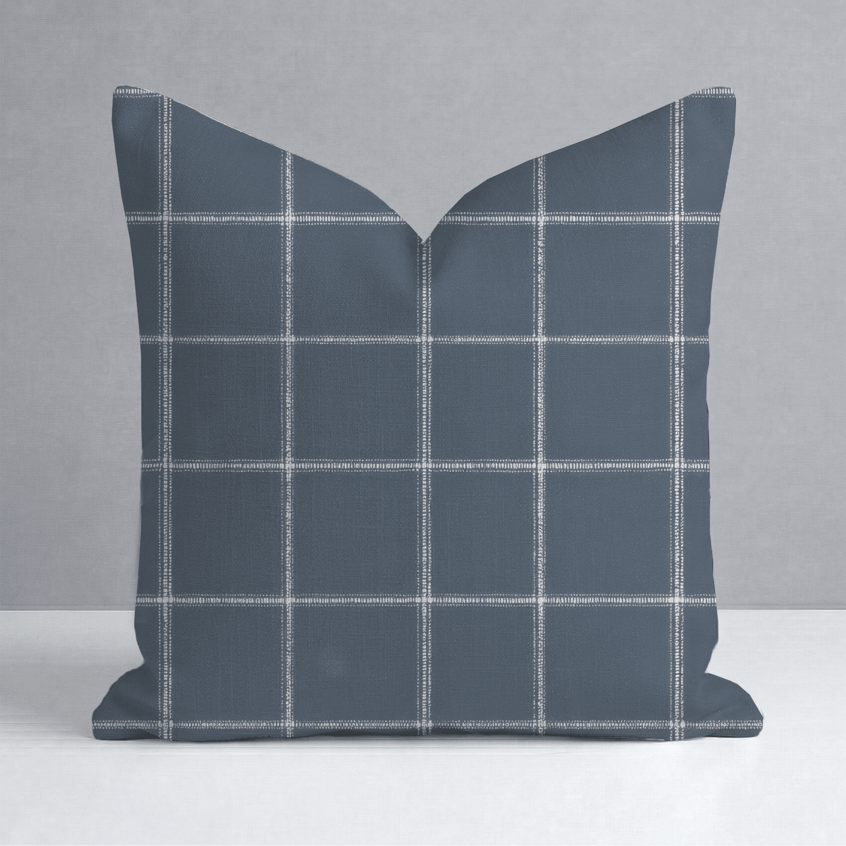 Blueford Check Throw Pillow - Lemon Park
