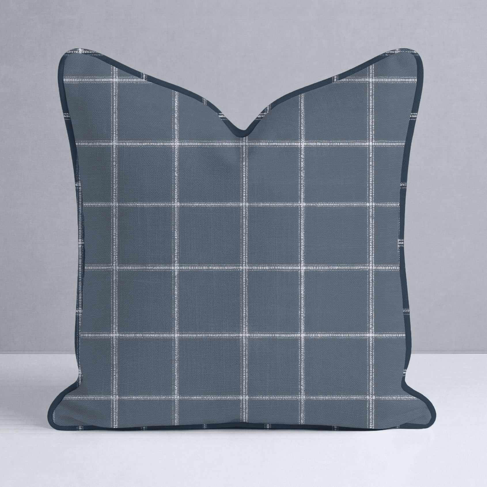 Blueford Check Throw Pillow - Lemon Park