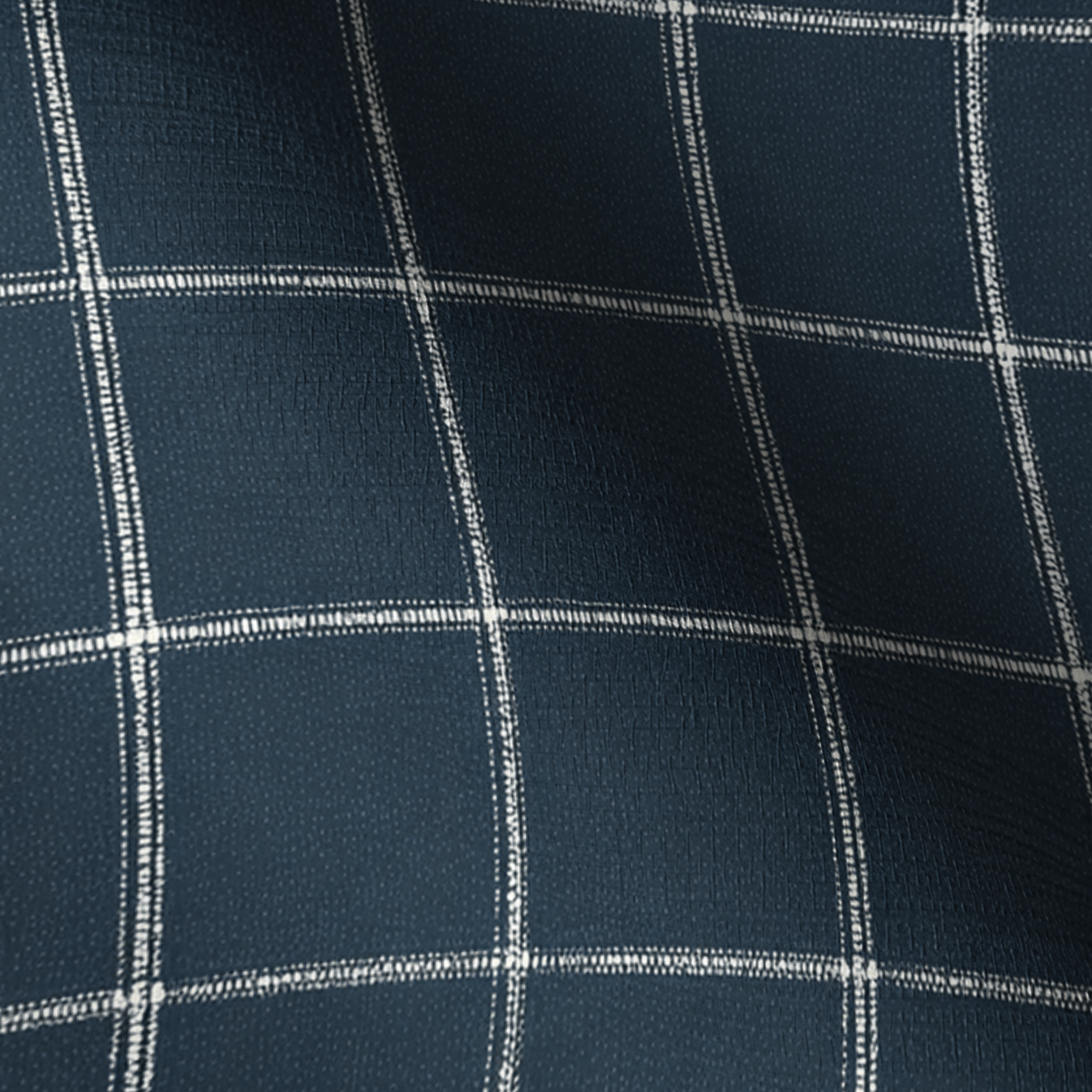 Blueford Check Faux Grasscloth Wallpaper