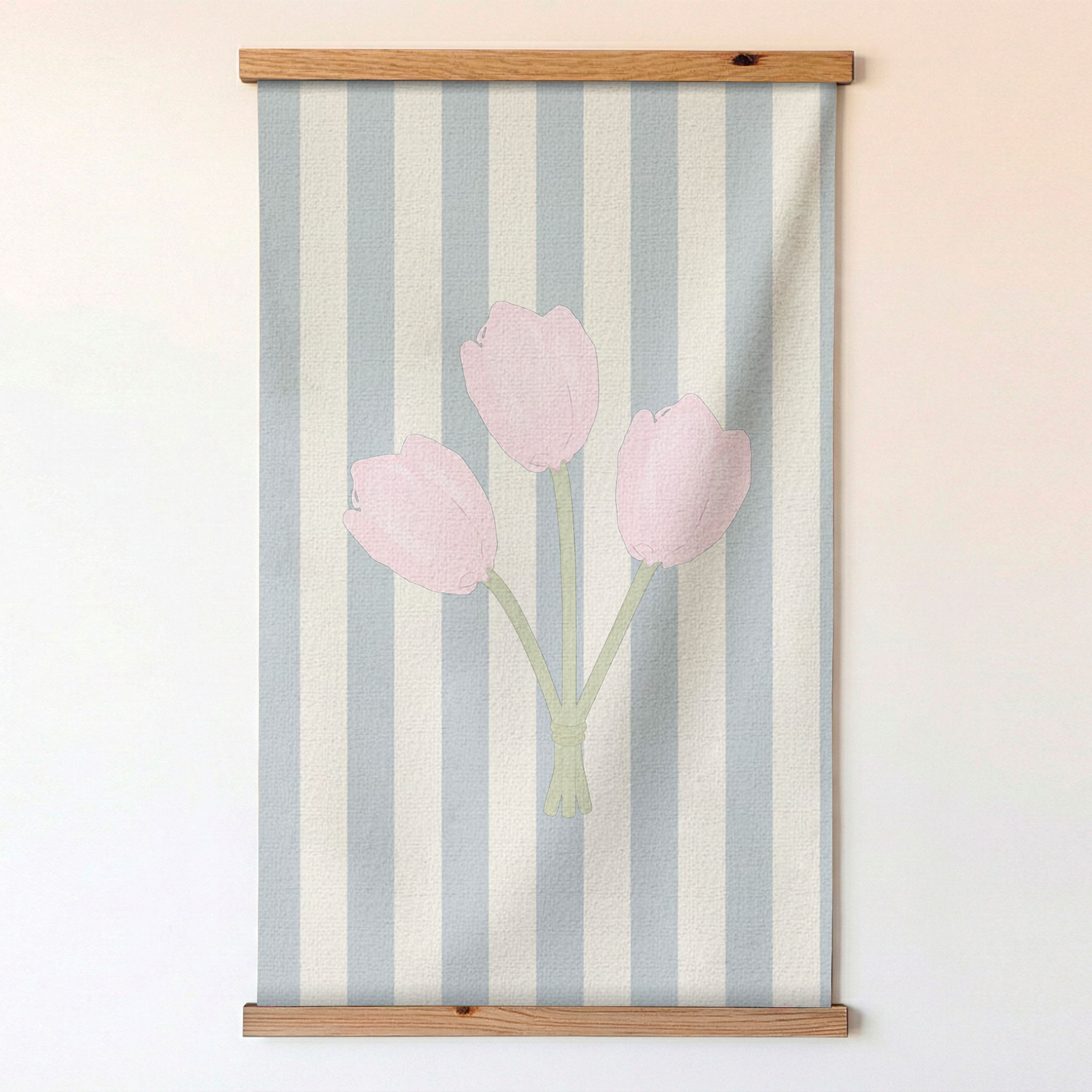 Juliet's Garden Tulip Stripe Study - Tapestry