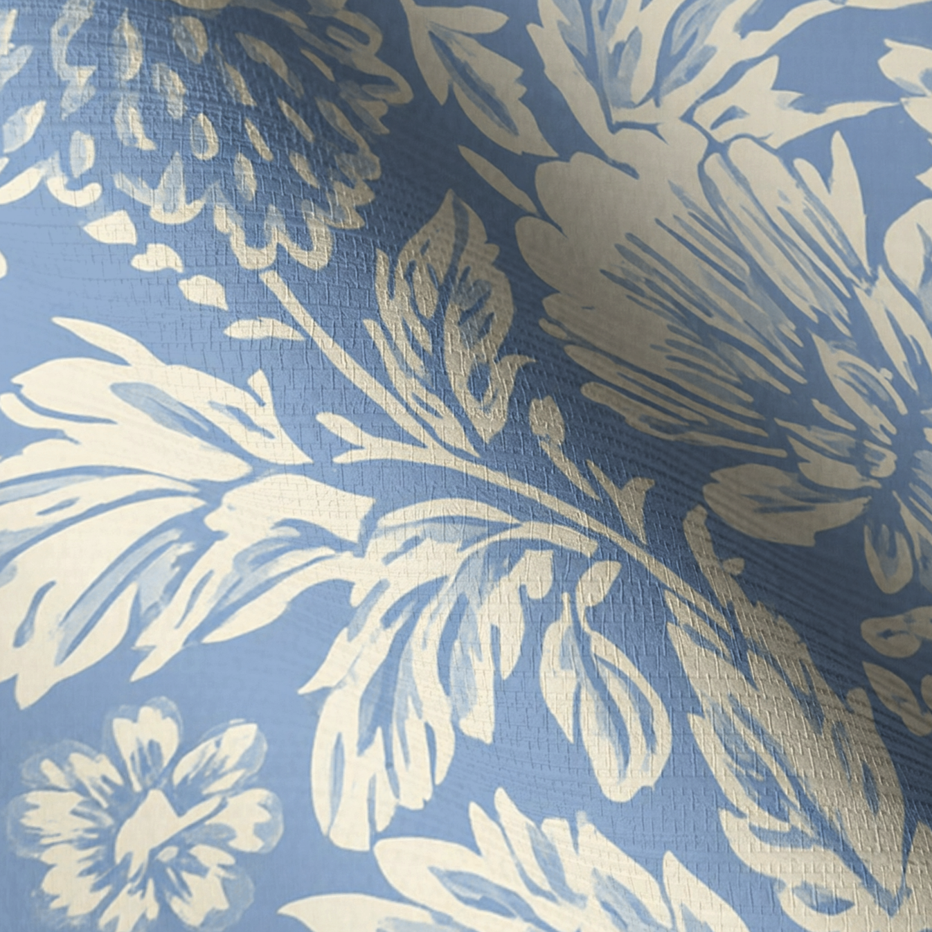 Bluewood Grove Faux Grasscloth Wallpaper