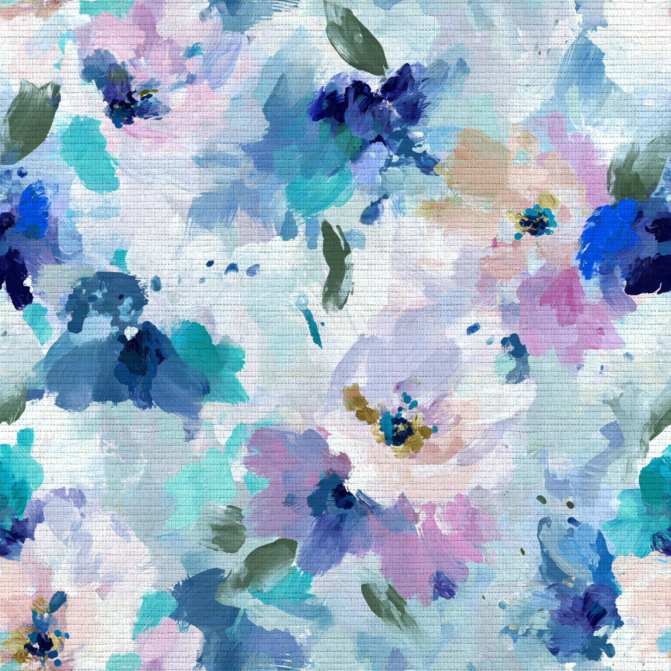 Blurred in Bloom Faux Grasscloth Wallpaper - Lemon Park