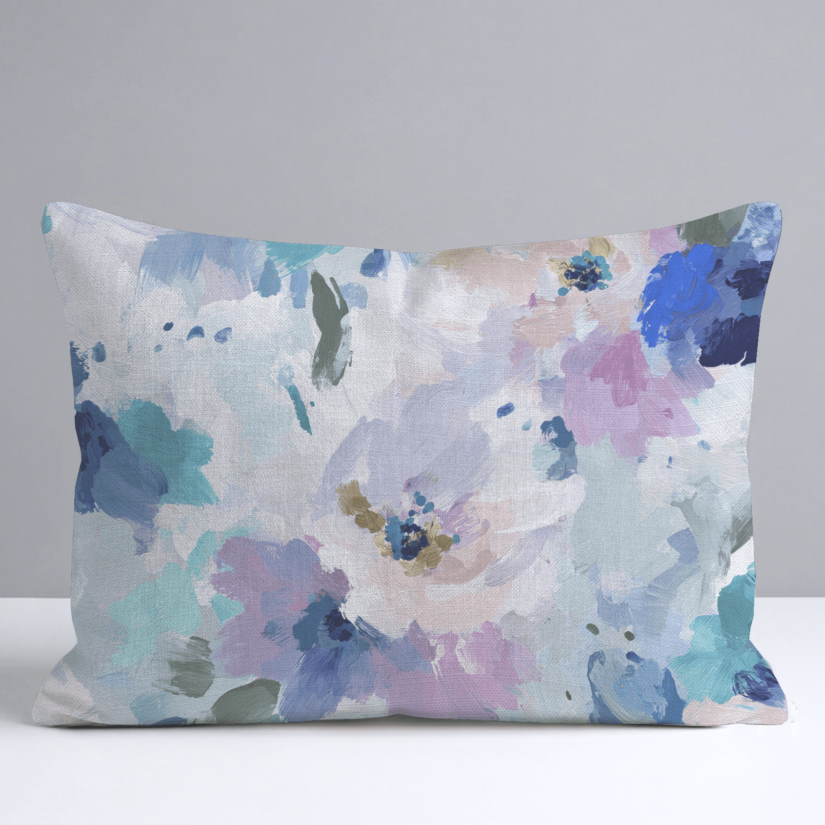 Blurred in Bloom Throw Pillow - Lemon Park