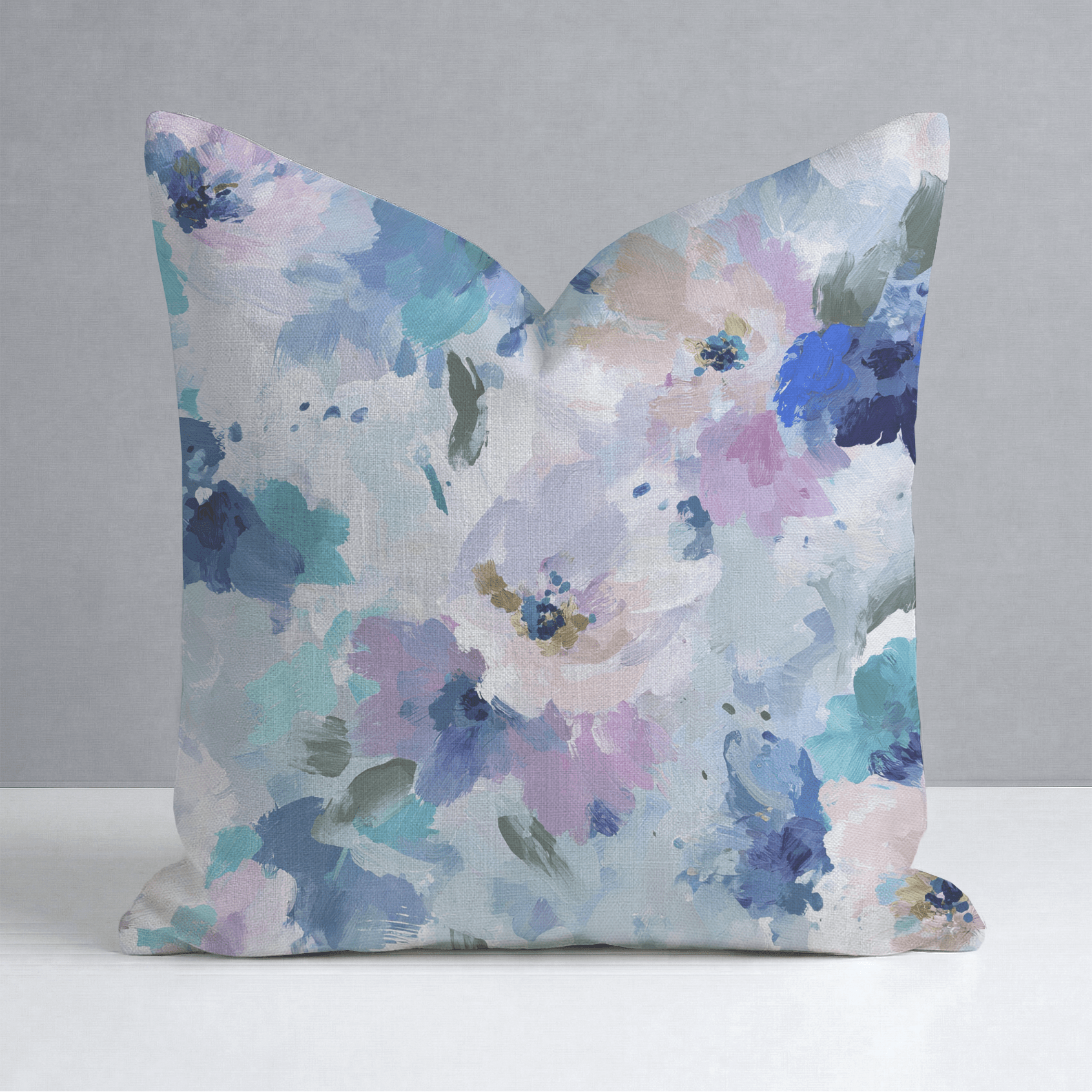 Blurred in Bloom Throw Pillow - Lemon Park