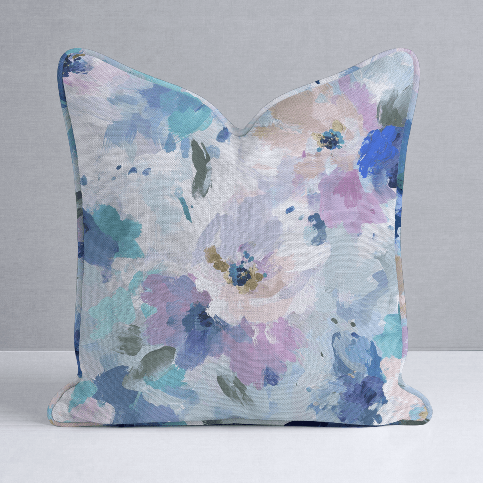 Blurred in Bloom Throw Pillow - Lemon Park