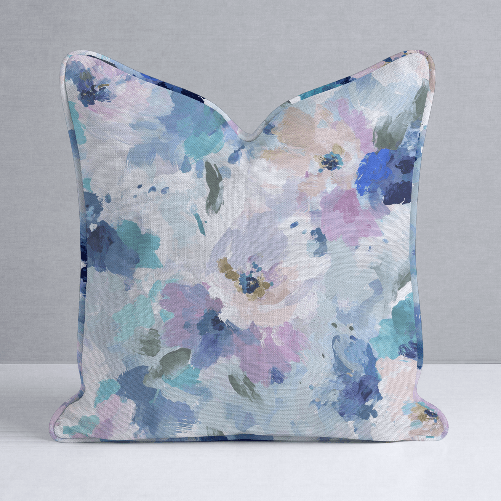 Blurred in Bloom Throw Pillow - Lemon Park