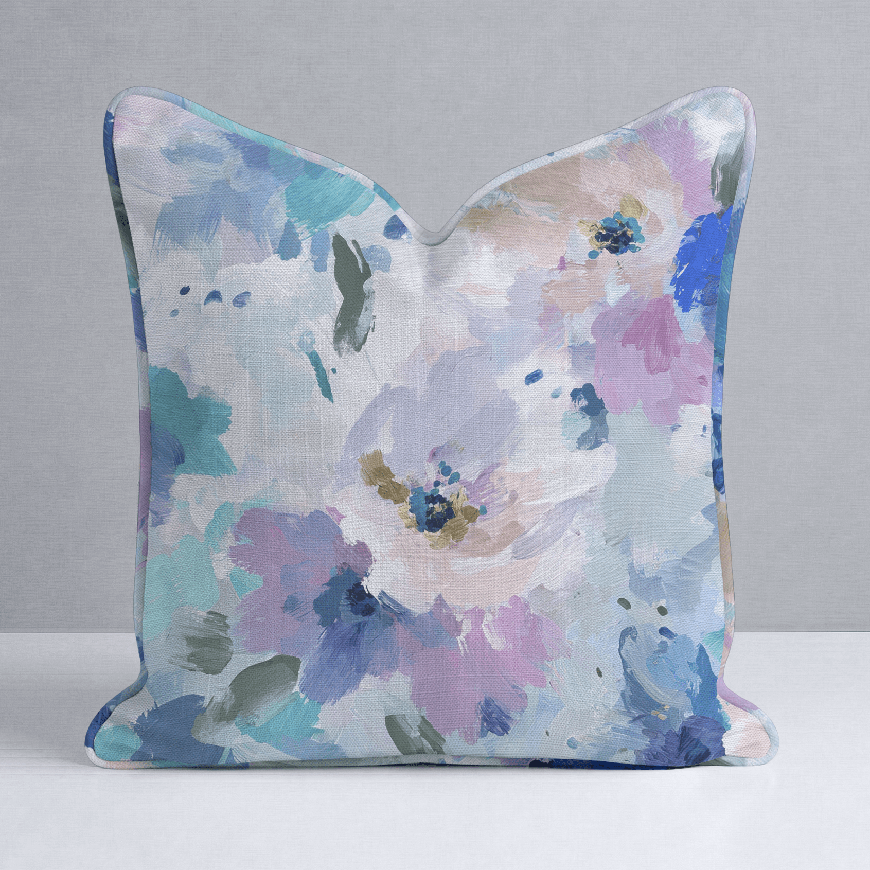 Blurred in Bloom Throw Pillow - Lemon Park