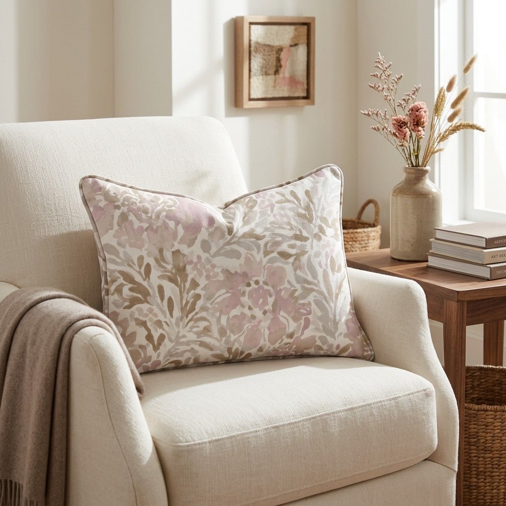 Blush Birch Throw Pillow - Lemon Park