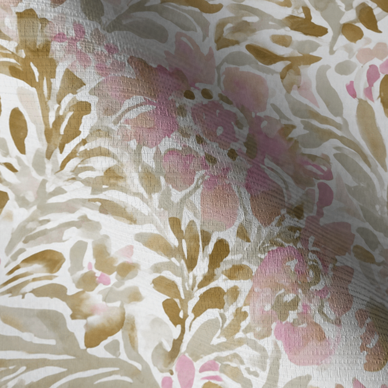 Blush Birch Faux Grasscloth Wallpaper