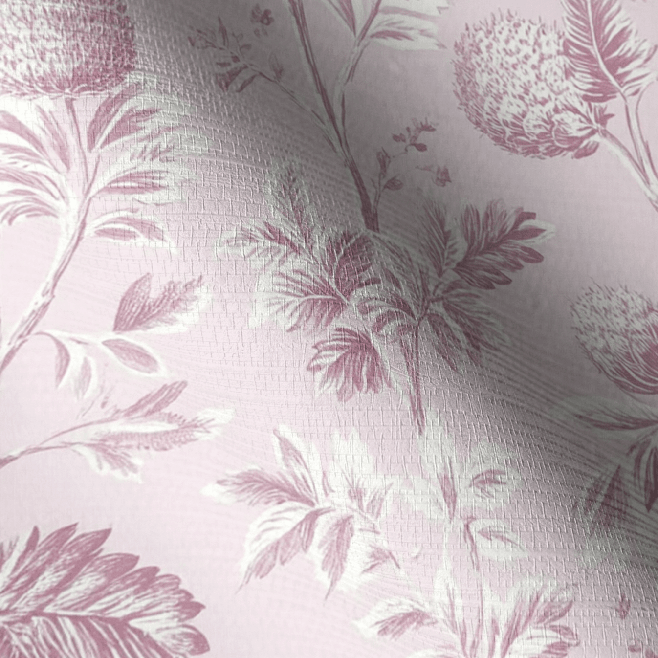 Blush on Blush Faux Grasscloth Wallpaper - Lemon Park