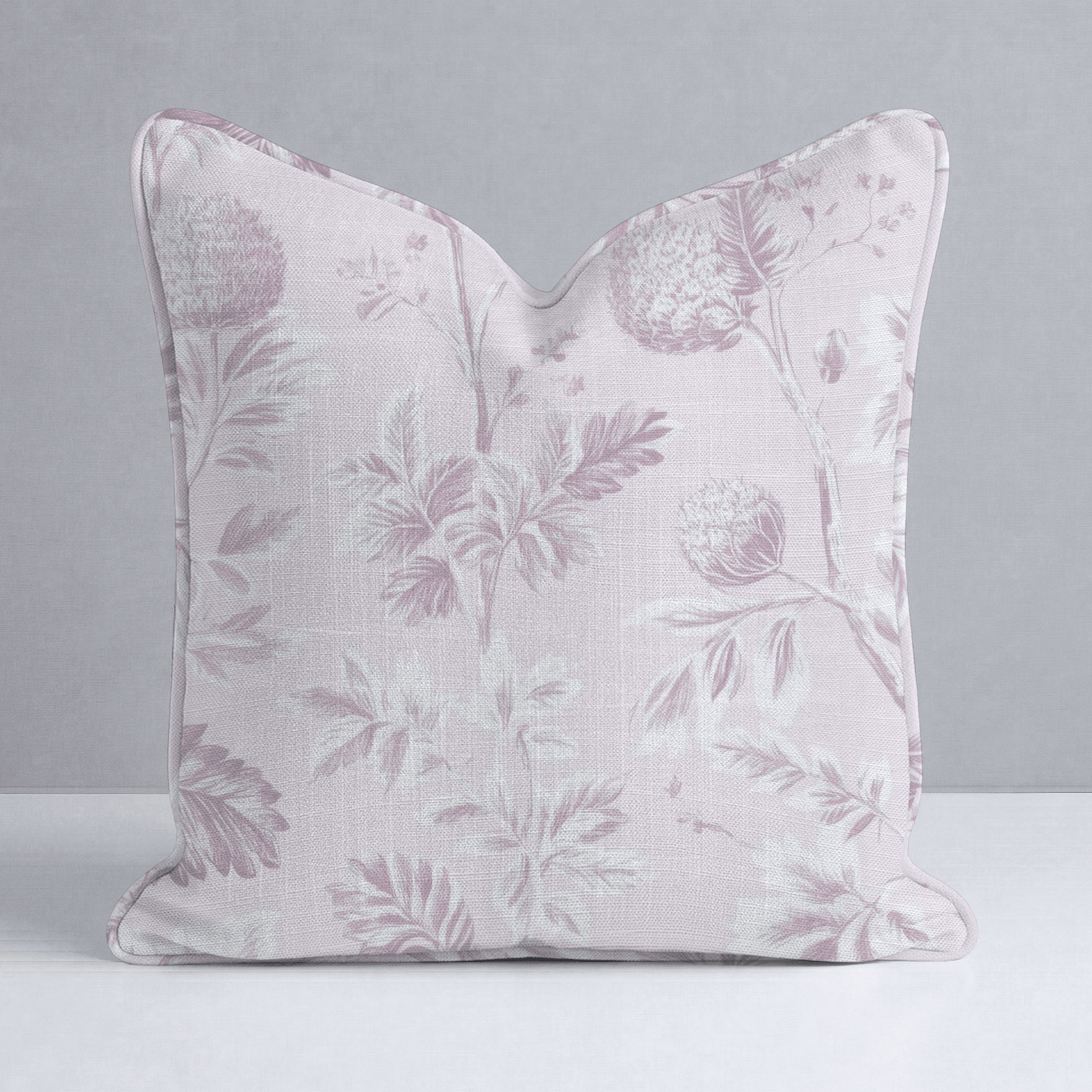 Blush on Blush Throw Pillow - Lemon Park