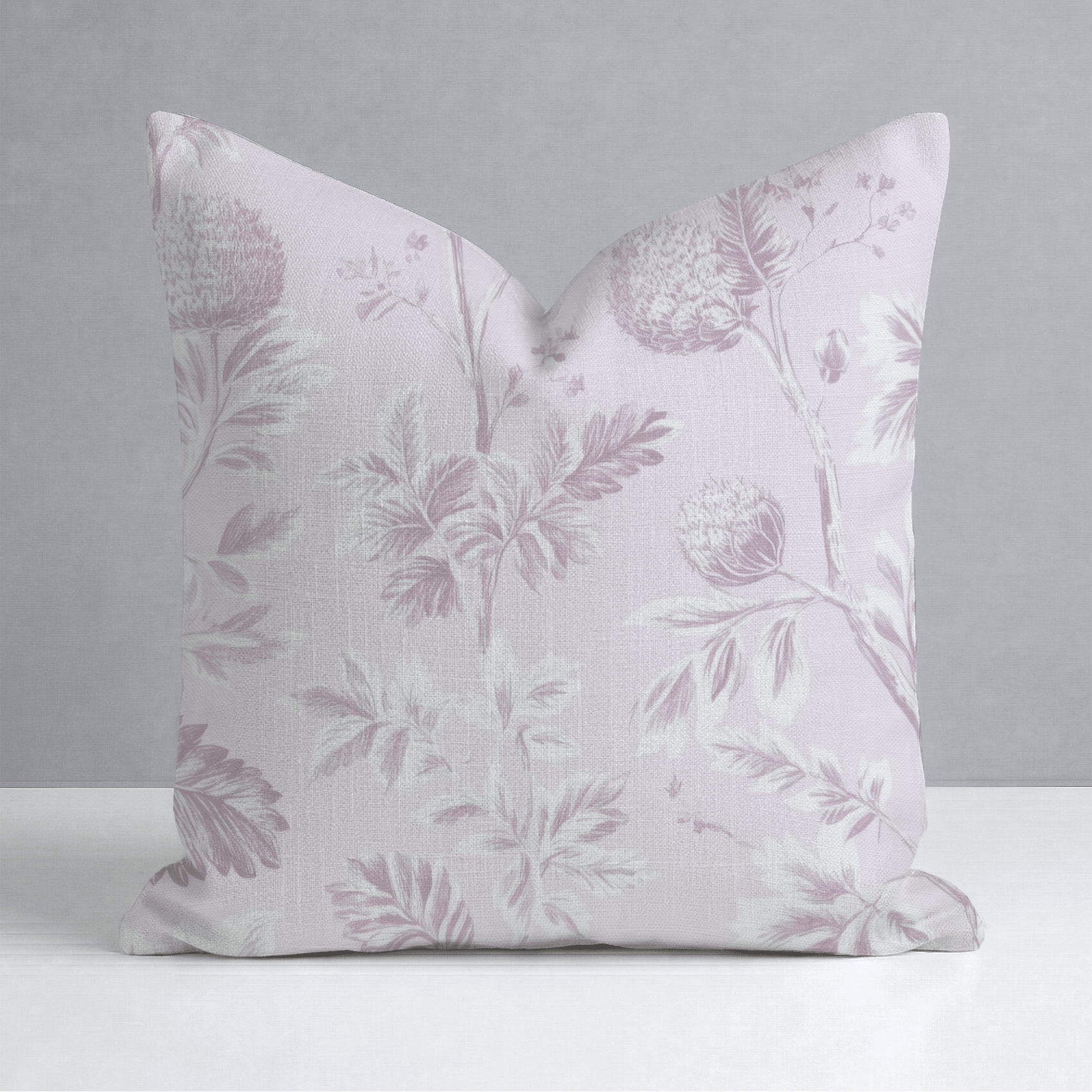 Blush on Blush Throw Pillow - Lemon Park