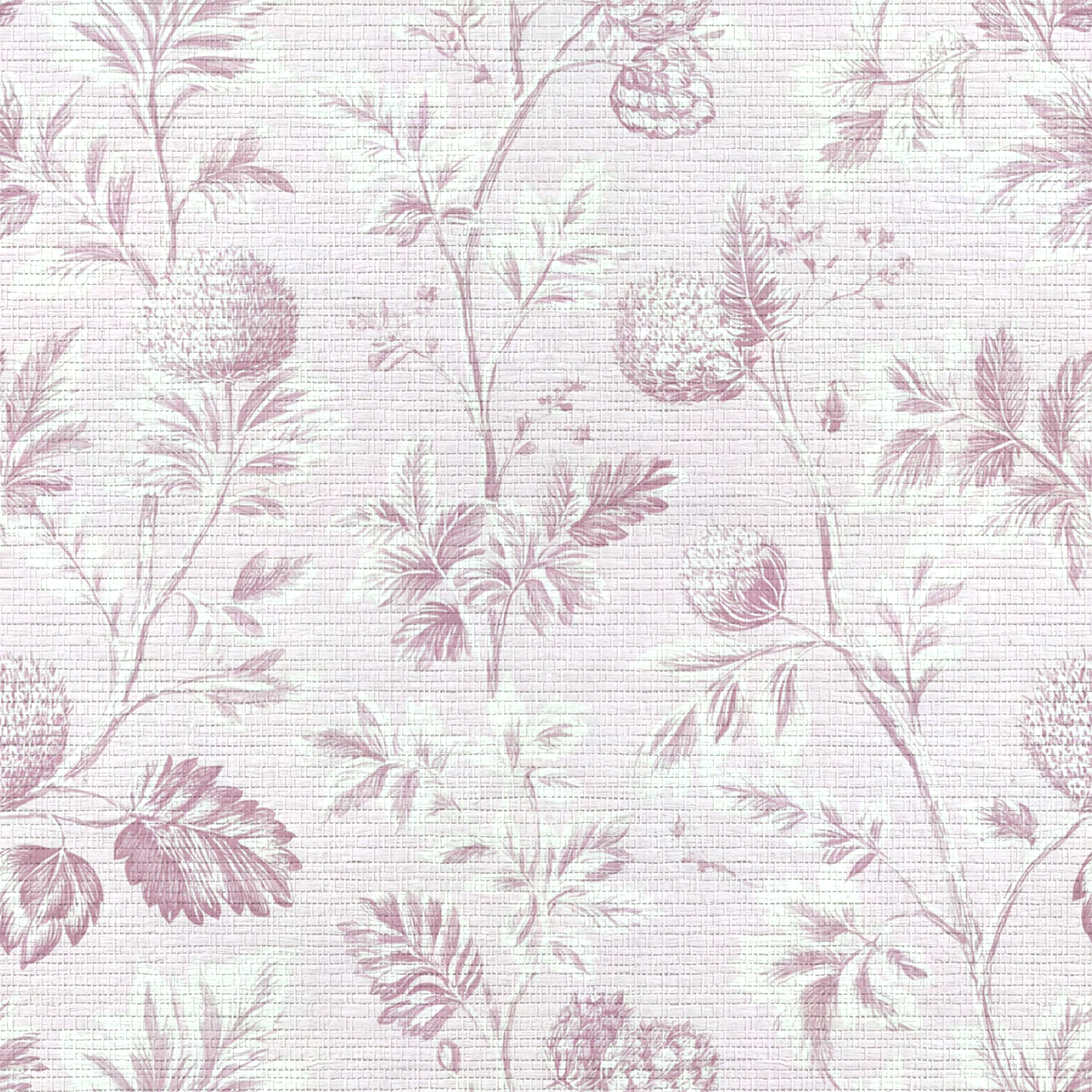 Blush on Blush Faux Grasscloth Wallpaper
