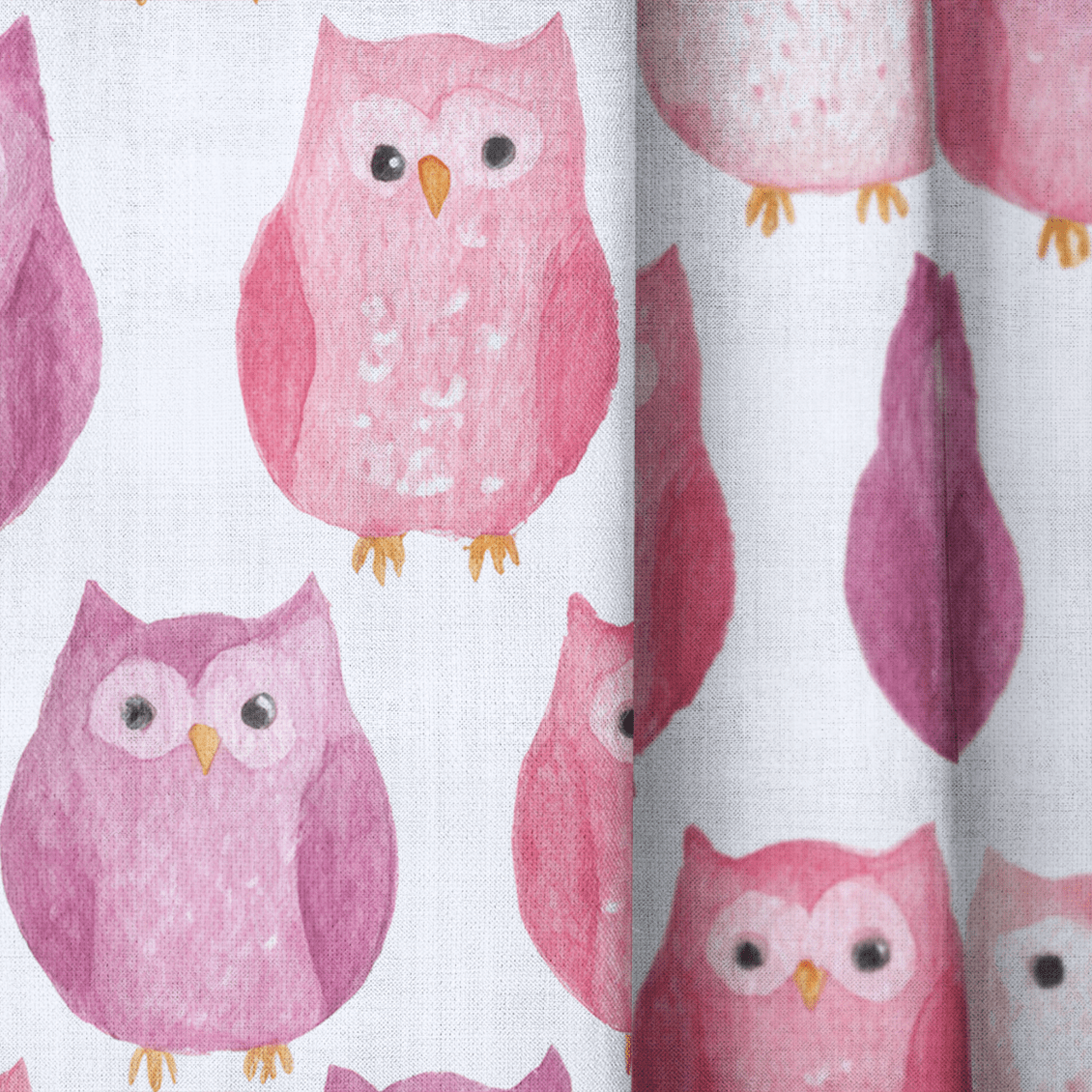 Blush Owls - Drapery - Lemon Park