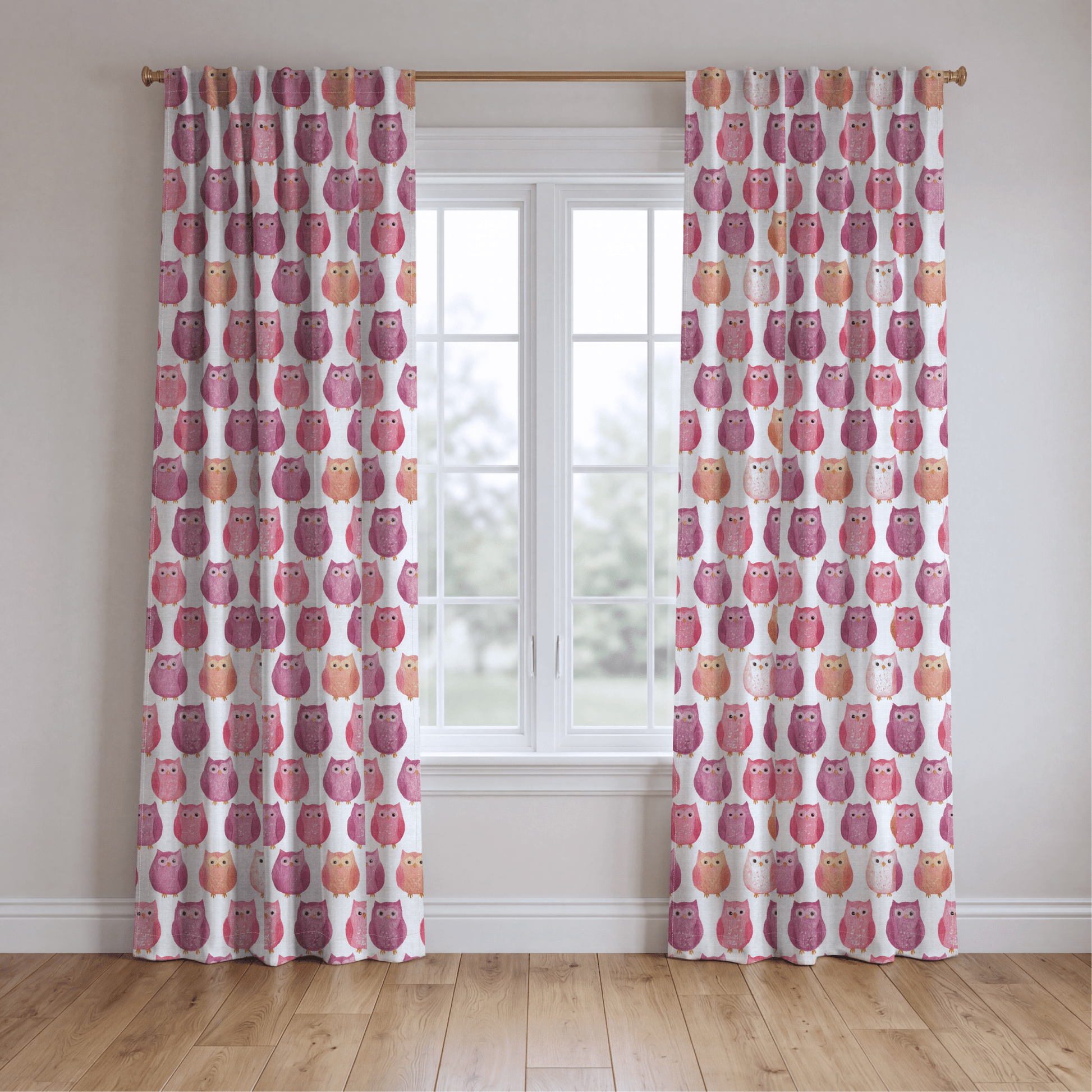 Blush Owls - Drapery - Lemon Park