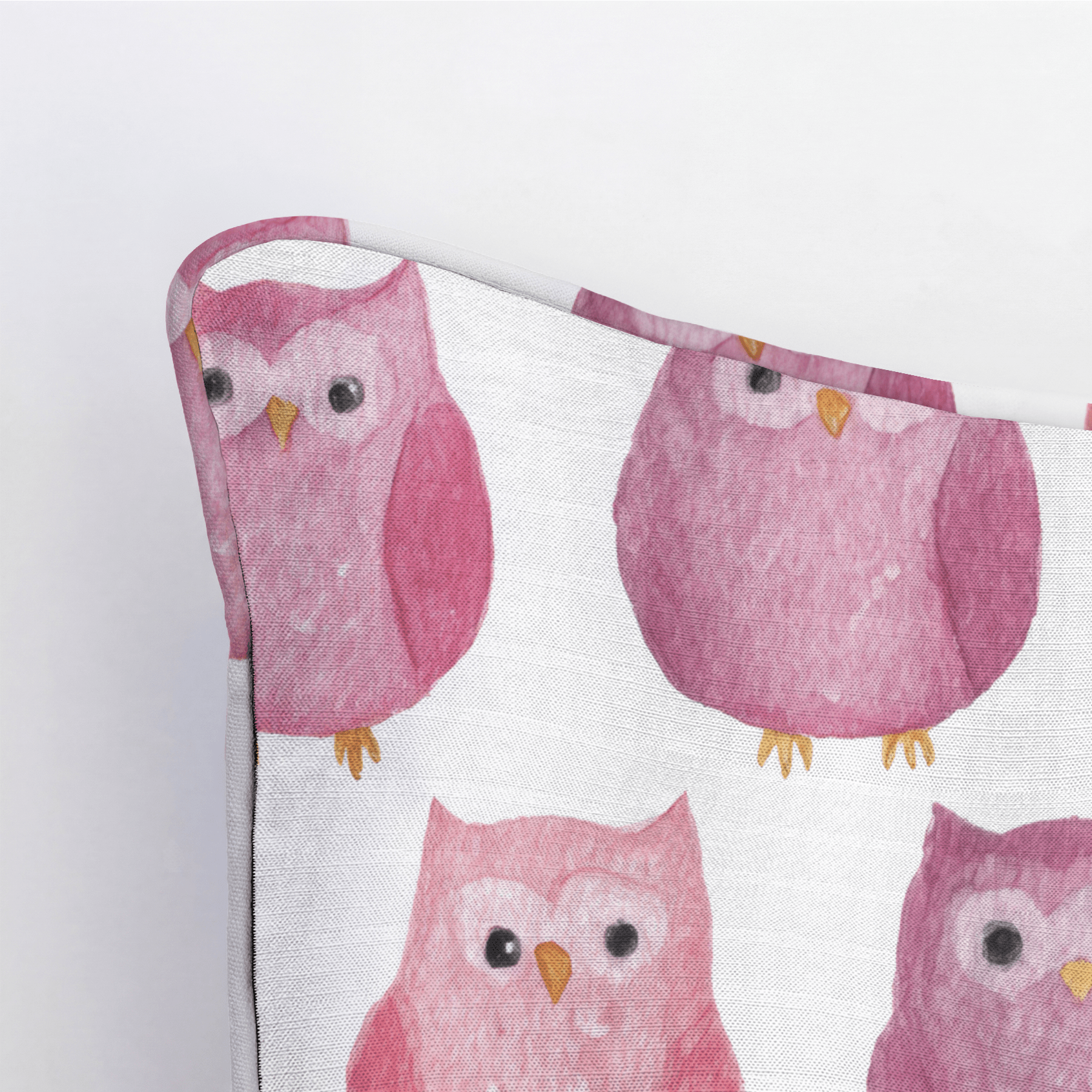 Blush Owls Throw Pillow - Lemon Park