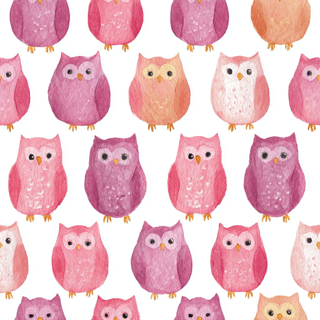 Blush Owls Wallpaper - Lemon Park