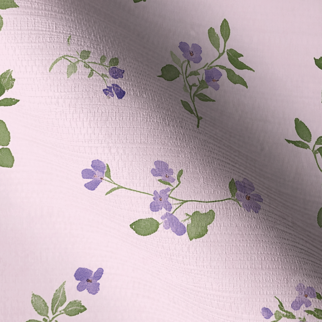 Blush Pansy Faux Grasscloth Wallpaper