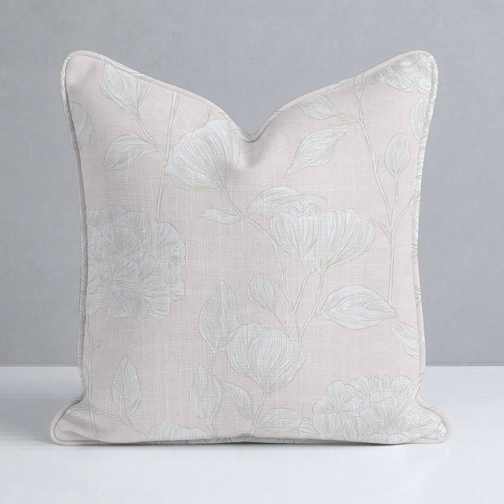 Blush Pink Throw Pillow - Lemon Park