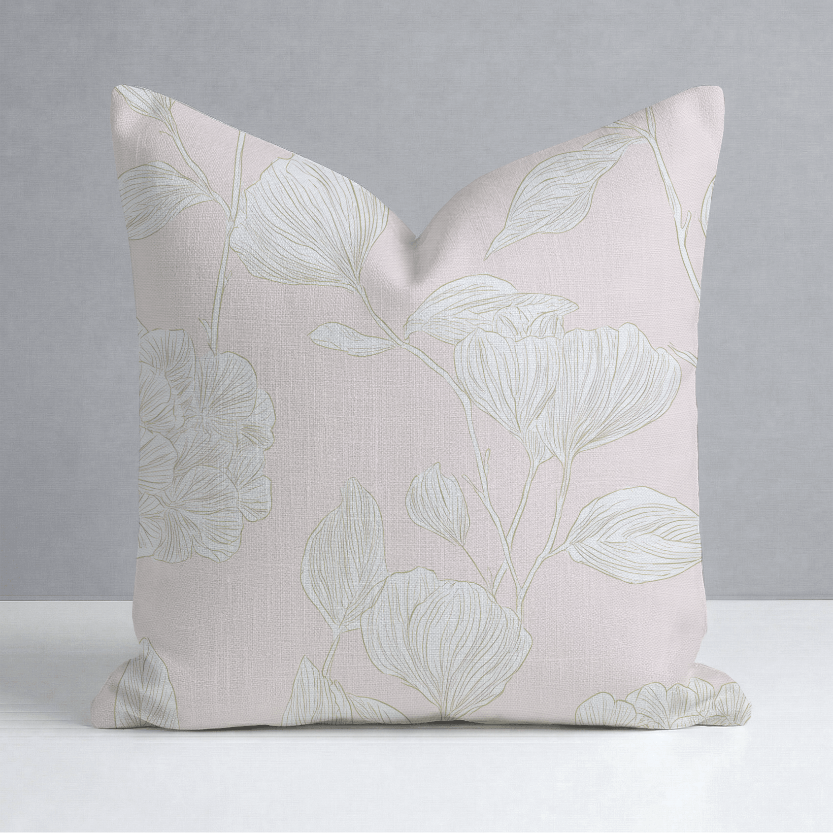 Blush Pink Throw Pillow - Lemon Park
