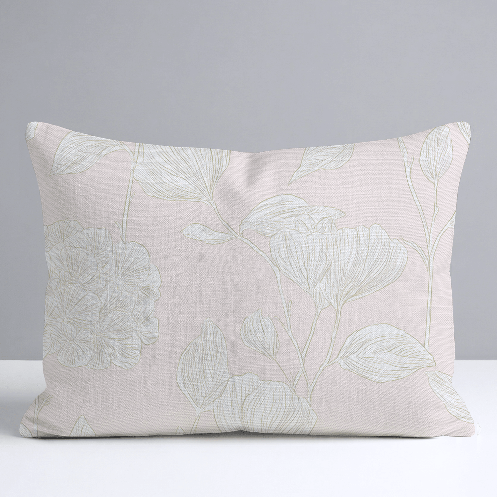 Blush Pink Throw Pillow - Lemon Park