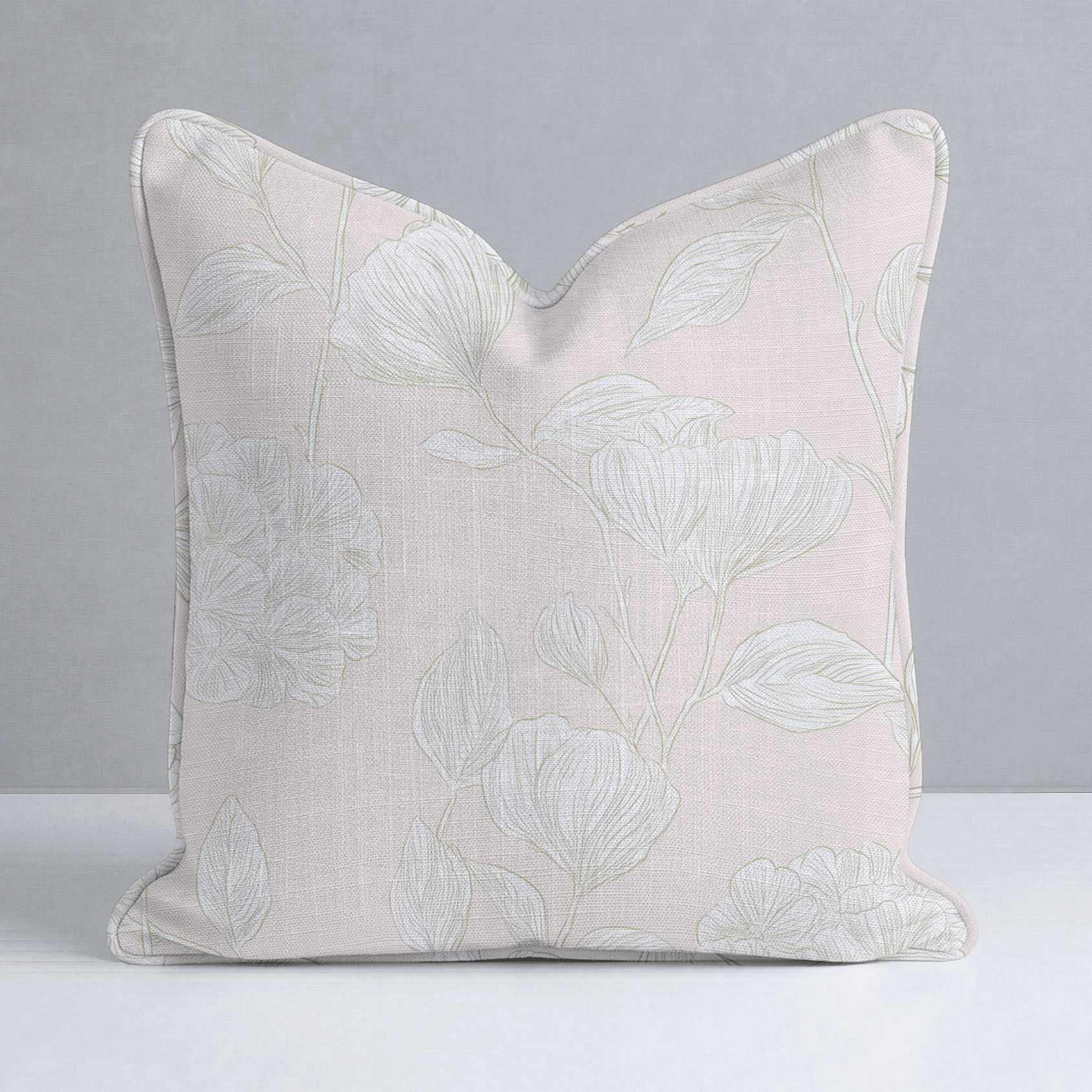 Blush Pink Throw Pillow - Lemon Park