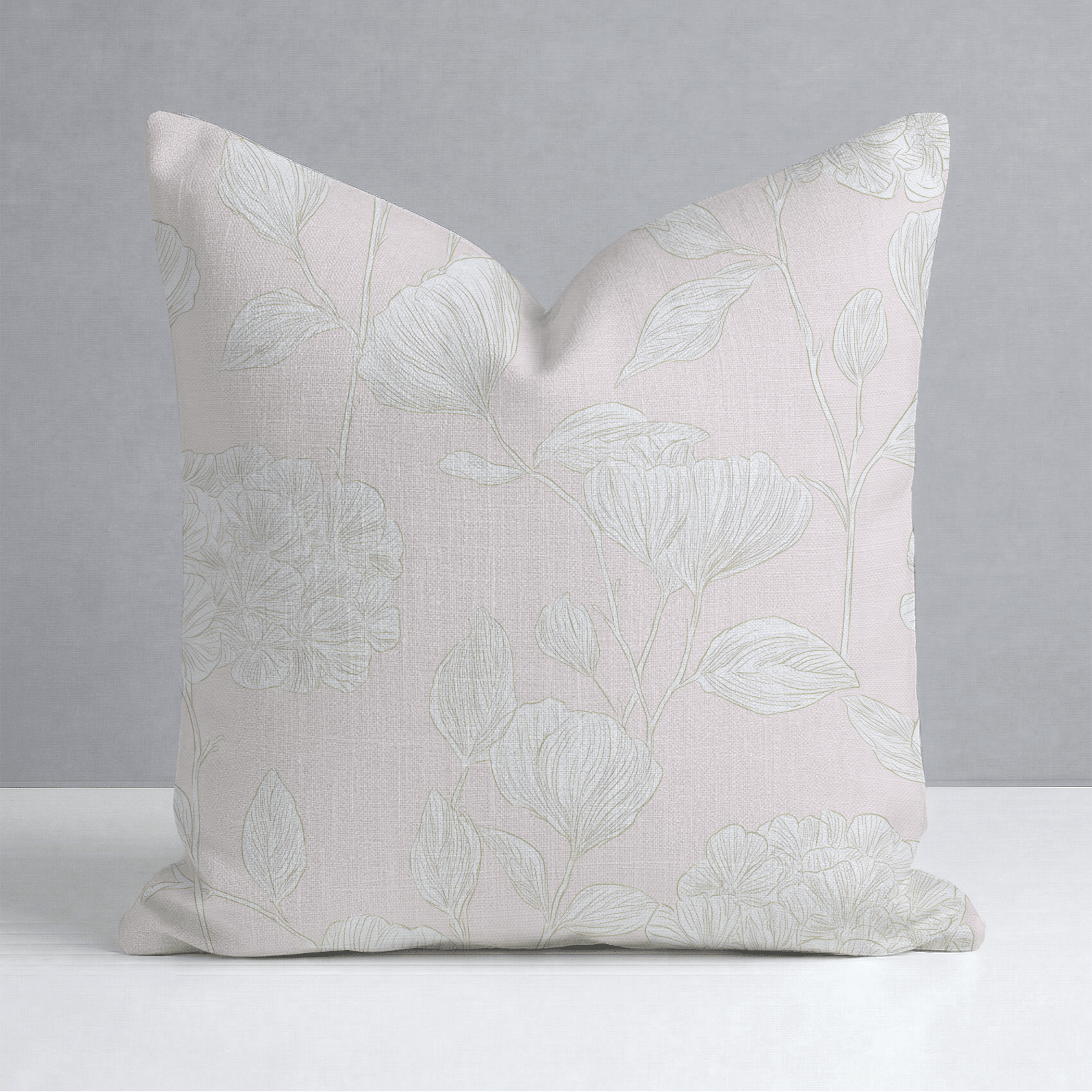 Blush Pink Throw Pillow - Lemon Park