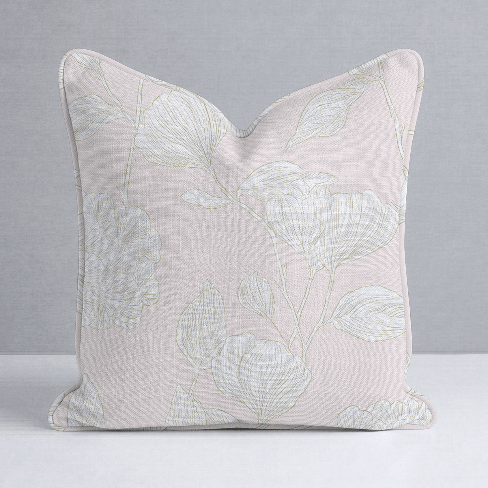 Blush Pink Throw Pillow - Lemon Park
