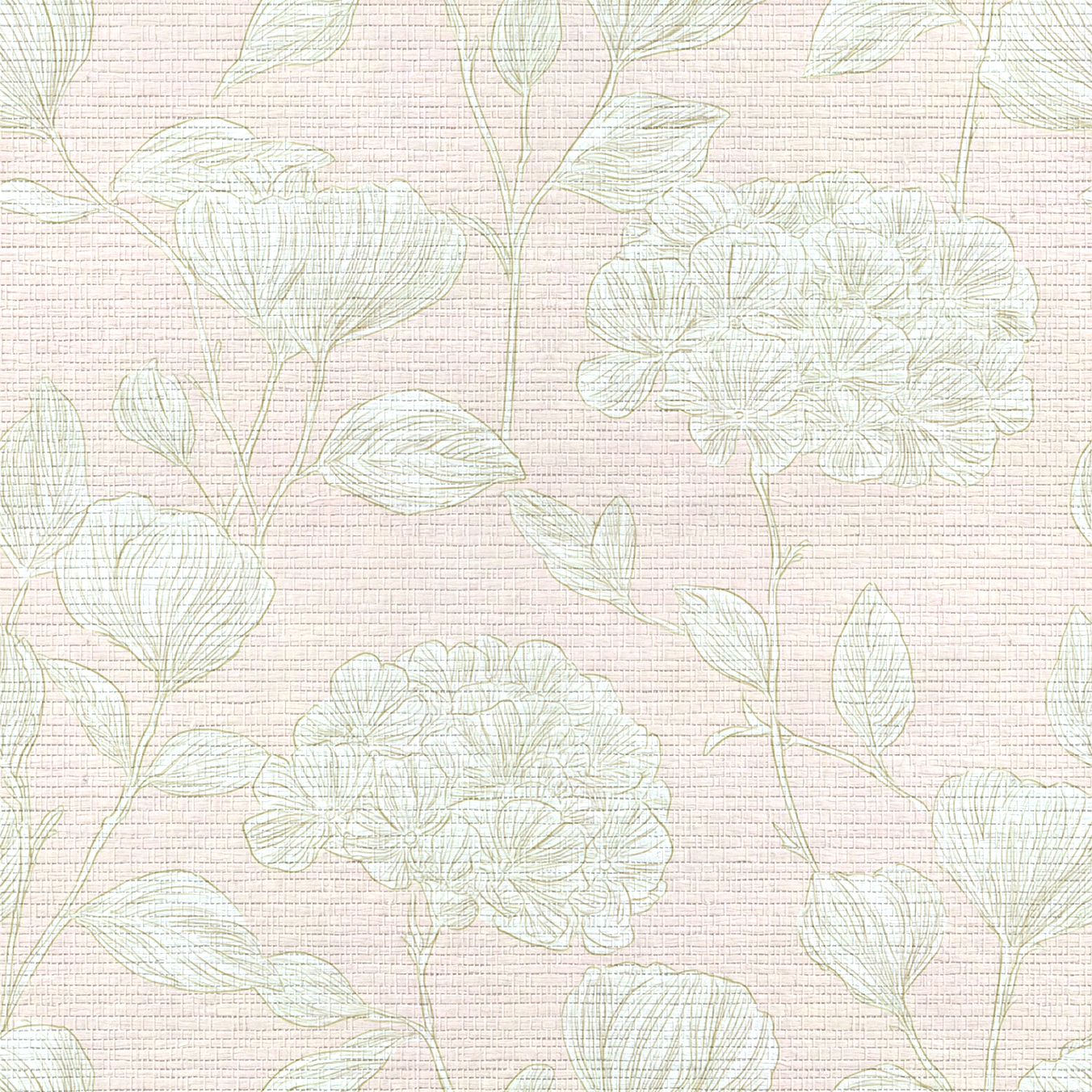 Blush Pink Faux Grasscloth Wallpaper