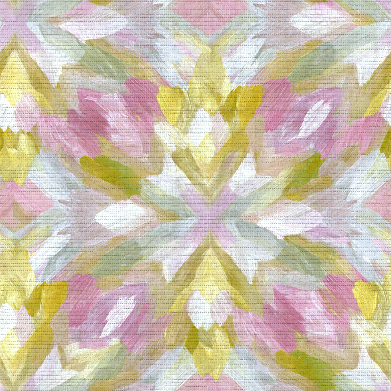Blushed Mosaic Faux Grasscloth Wallpaper - Lemon Park