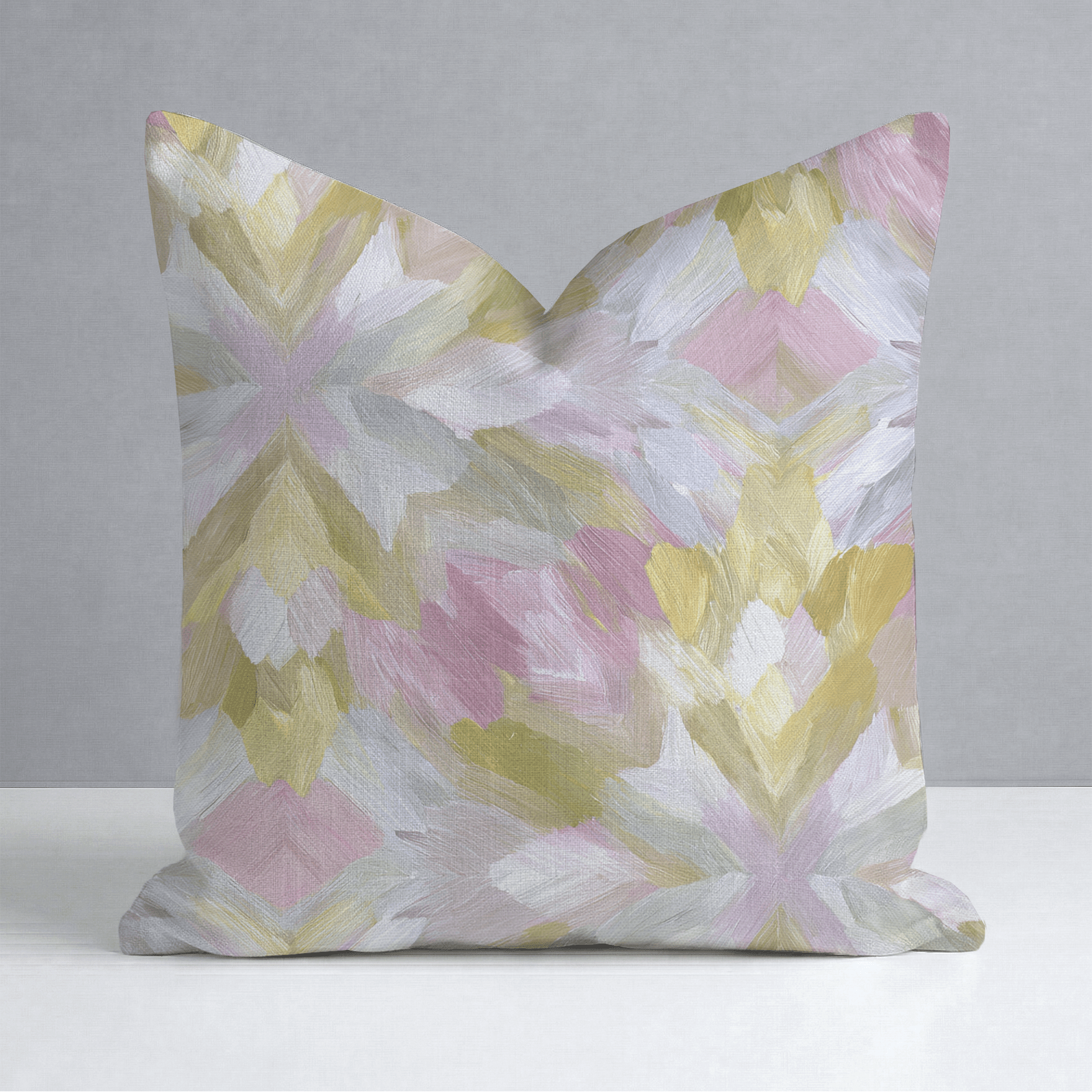 Blushed Mosaic Throw Pillow - Lemon Park