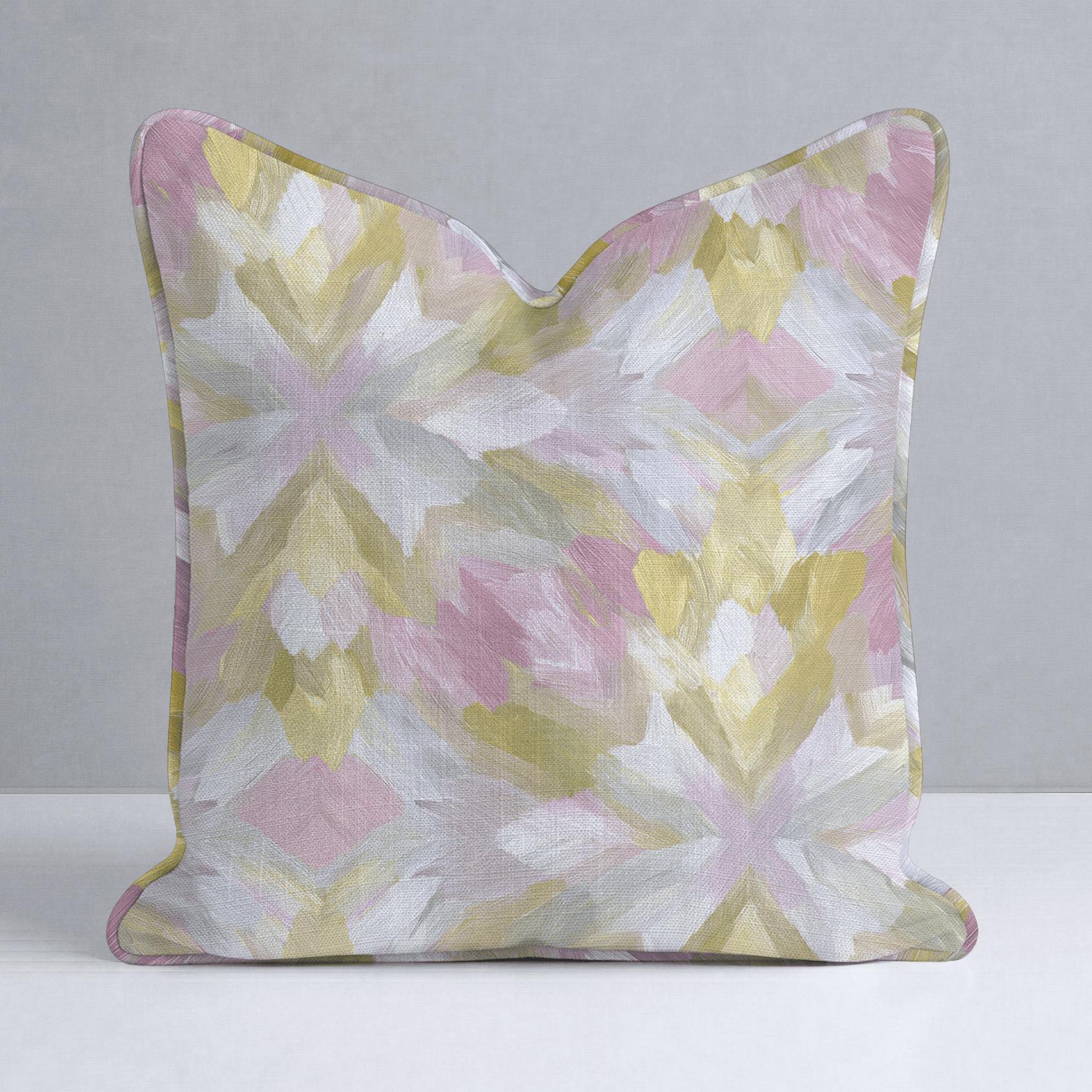 Blushed Mosaic Throw Pillow - Lemon Park