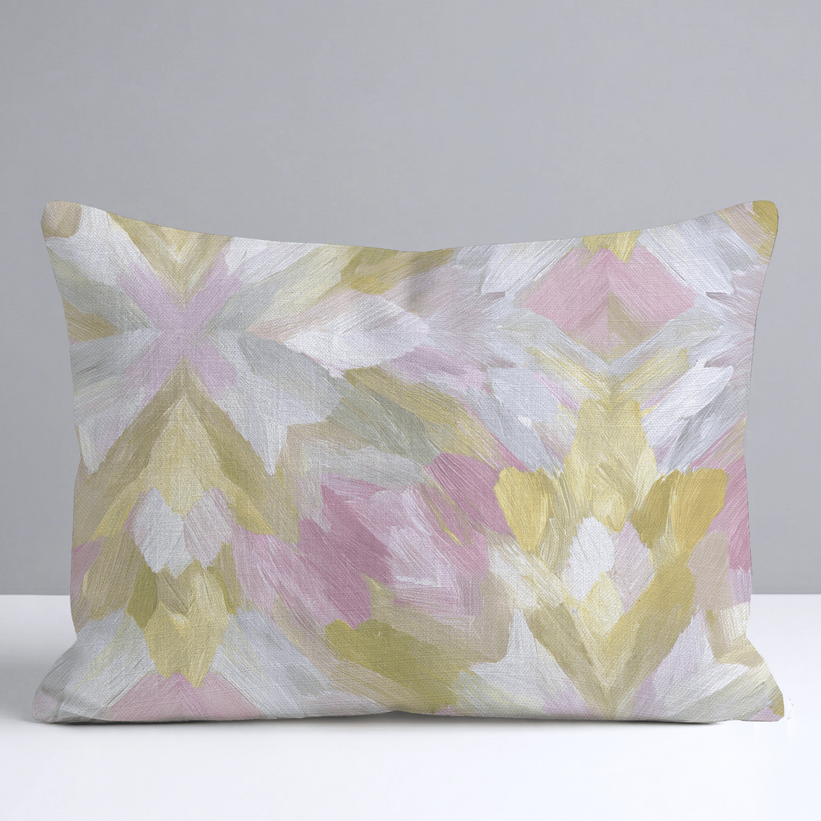 Blushed Mosaic Throw Pillow - Lemon Park