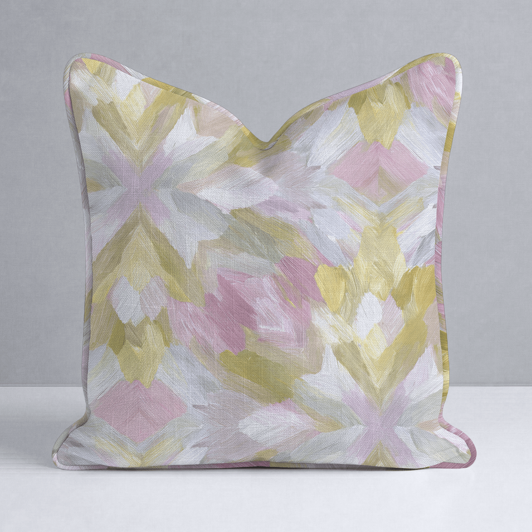 Blushed Mosaic Throw Pillow - Lemon Park