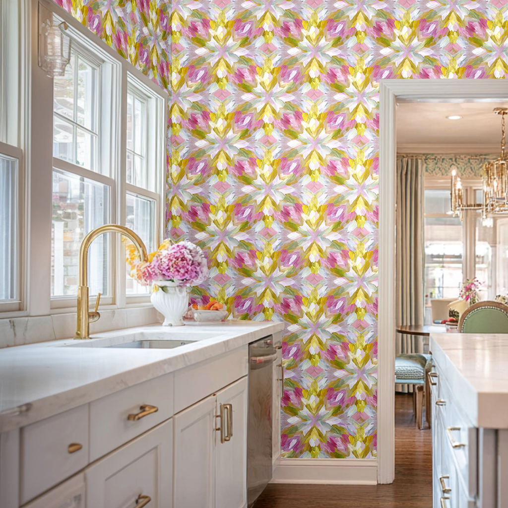 Blushed Mosaic Wallpaper - Lemon Park