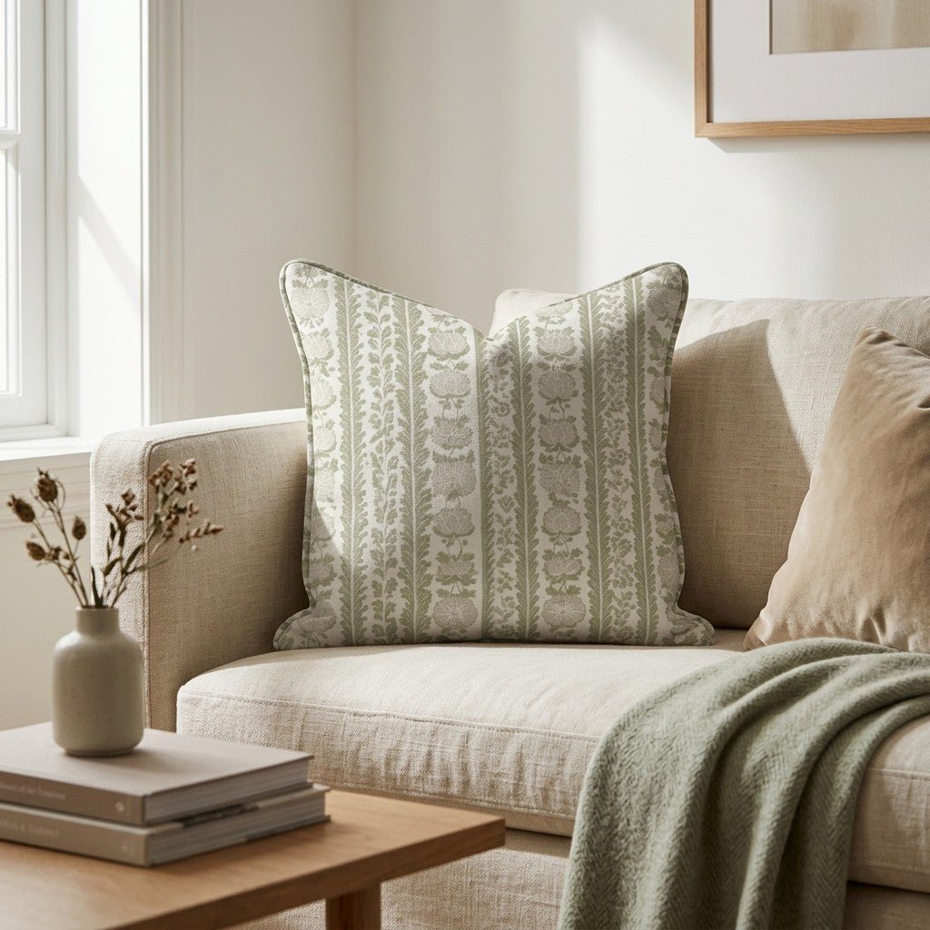 Blushfield Throw Pillow - Lemon Park
