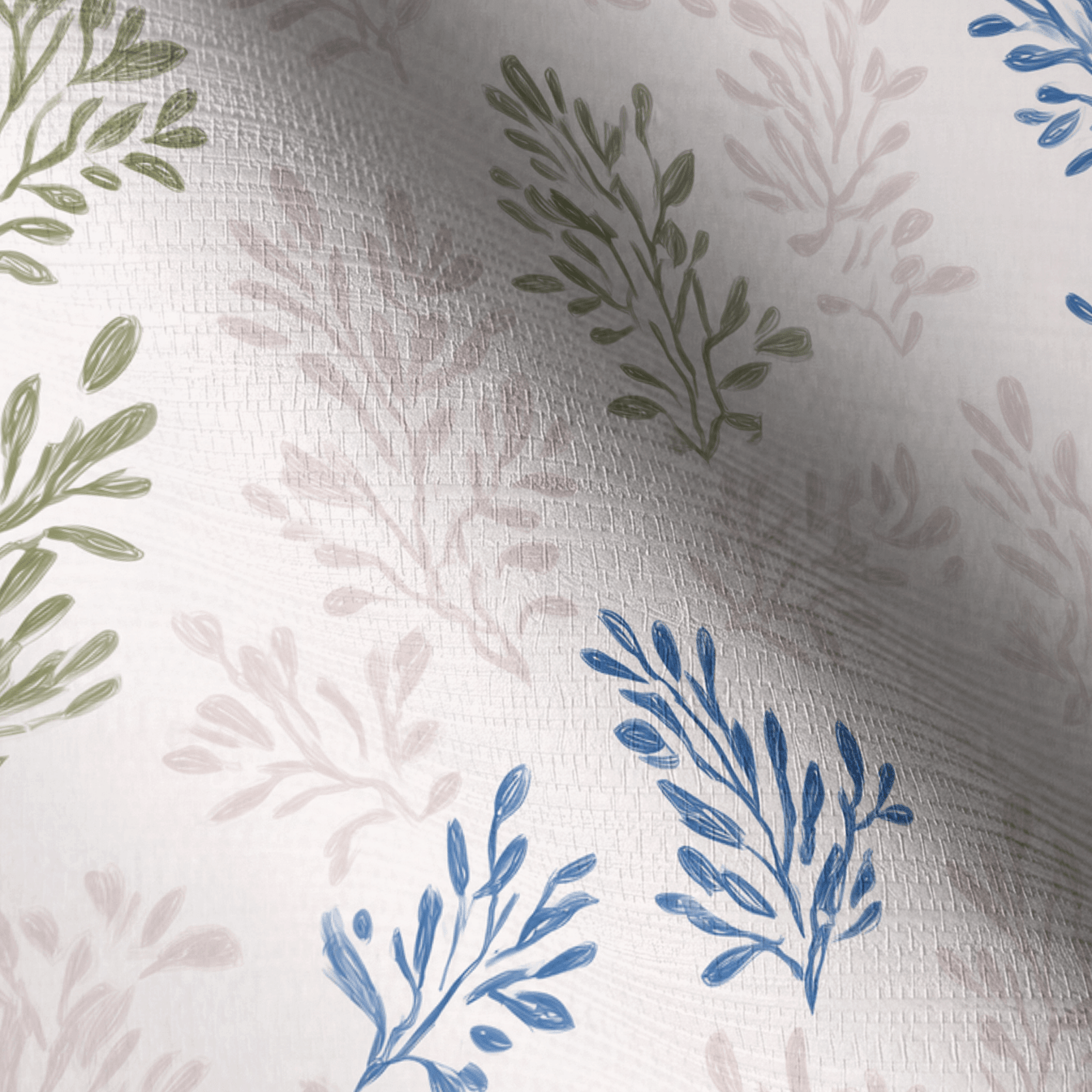Blushing Botanicals Faux Grasscloth Wallpaper - Lemon Park