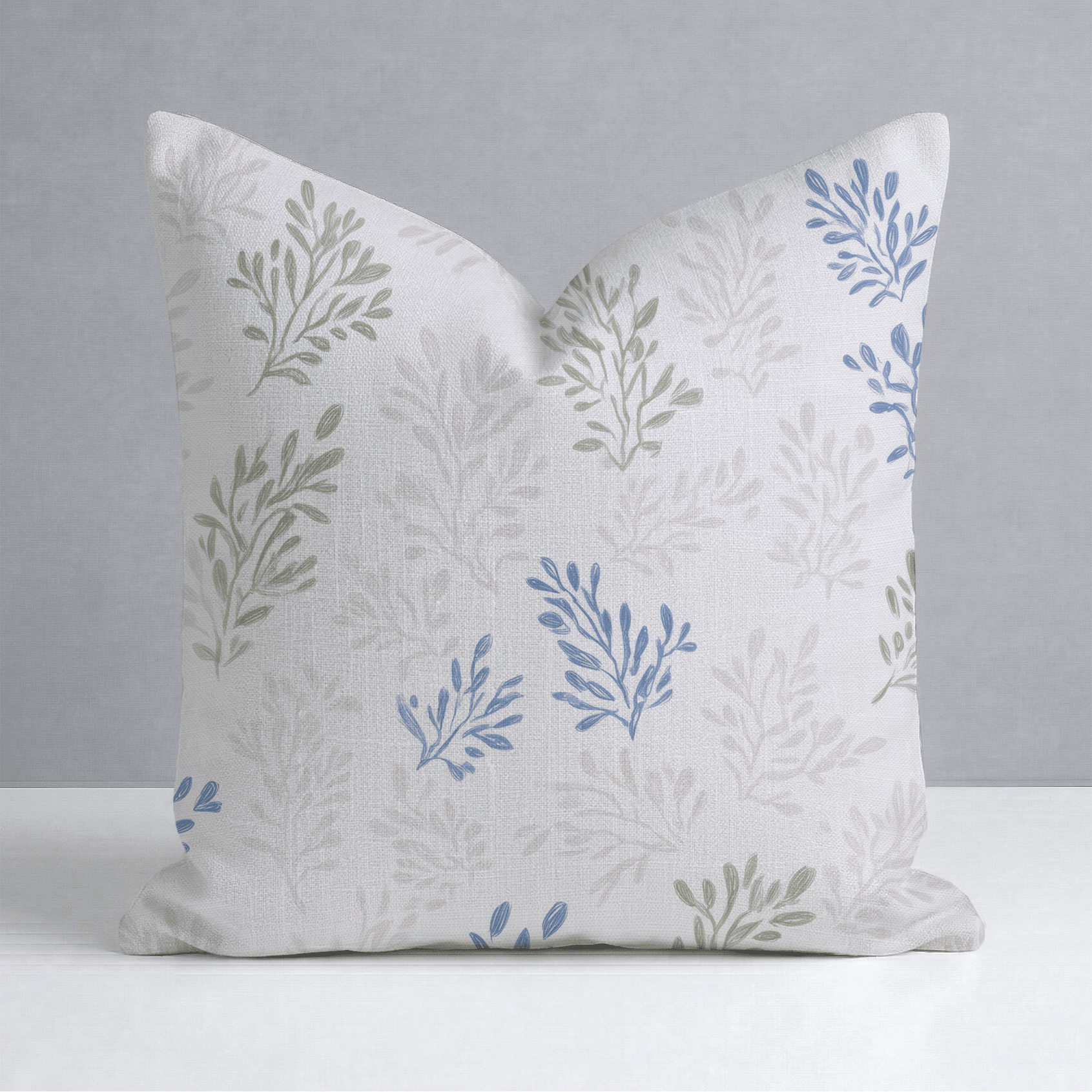 Blushing Botanicals Throw Pillow - Lemon Park
