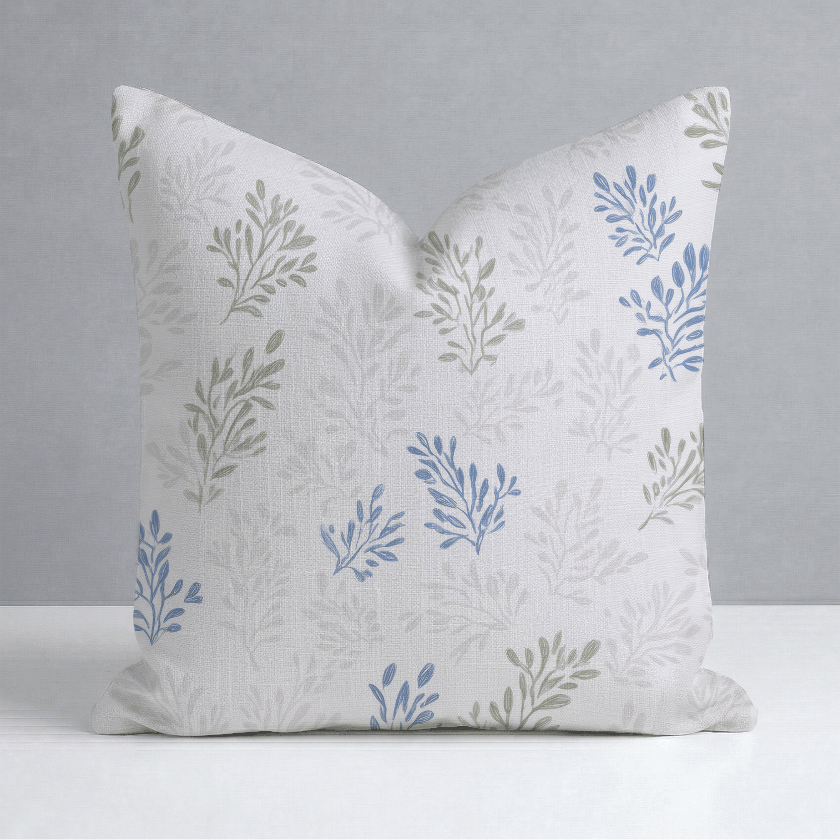 Blushing Botanicals Throw Pillow - Lemon Park