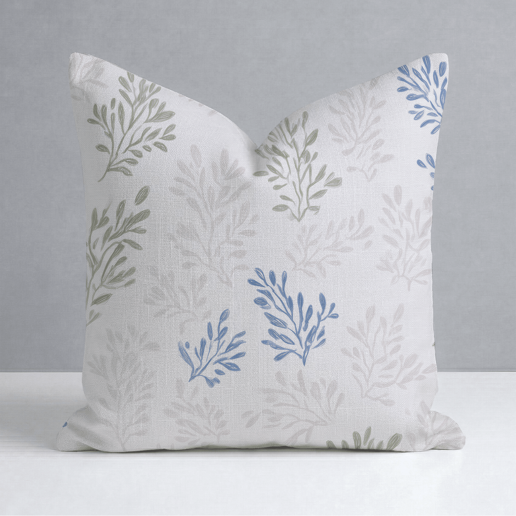 Blushing Botanicals Throw Pillow - Lemon Park